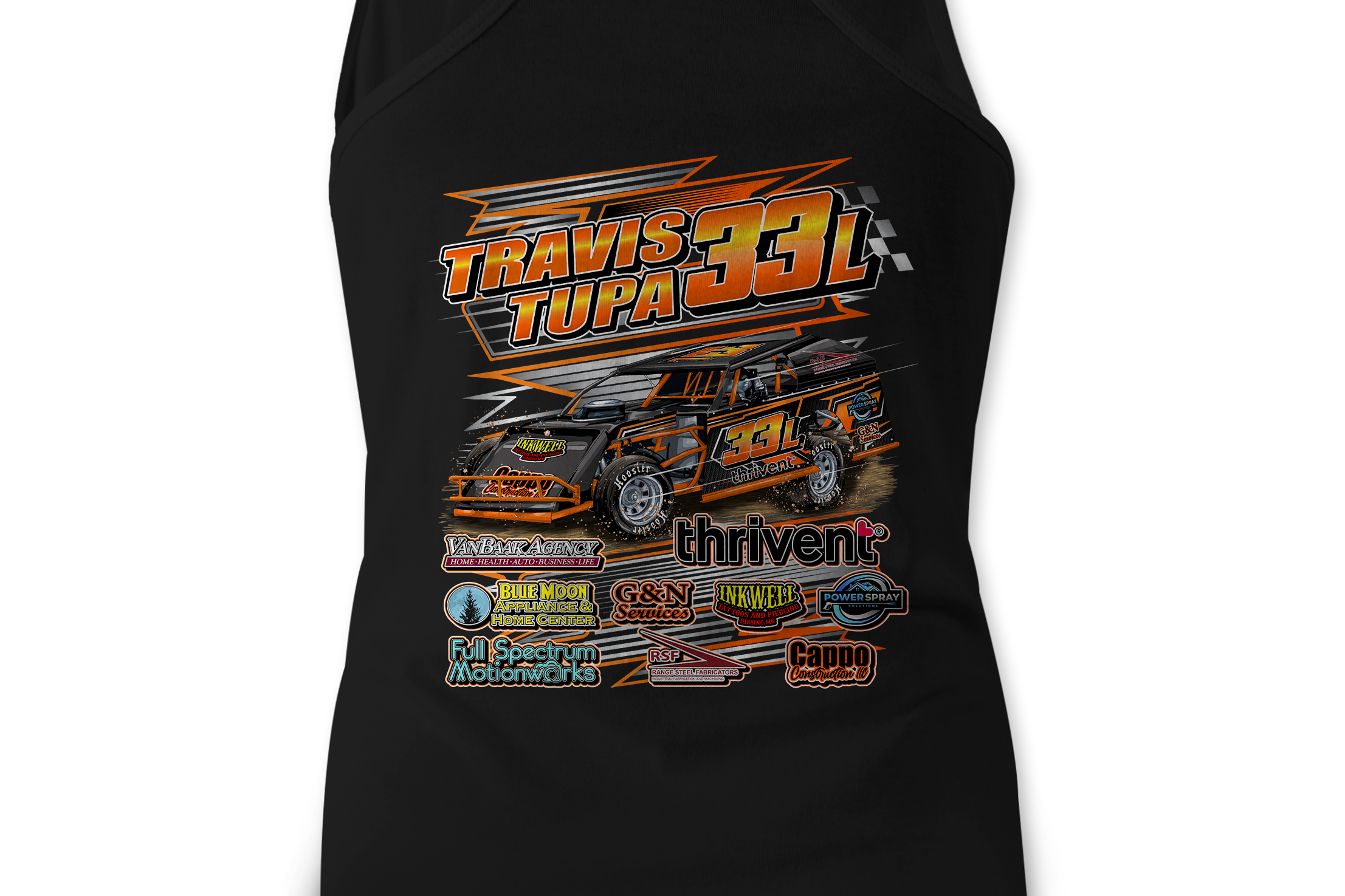 Travis Tupa Tank Tops Black Acid Apparel
