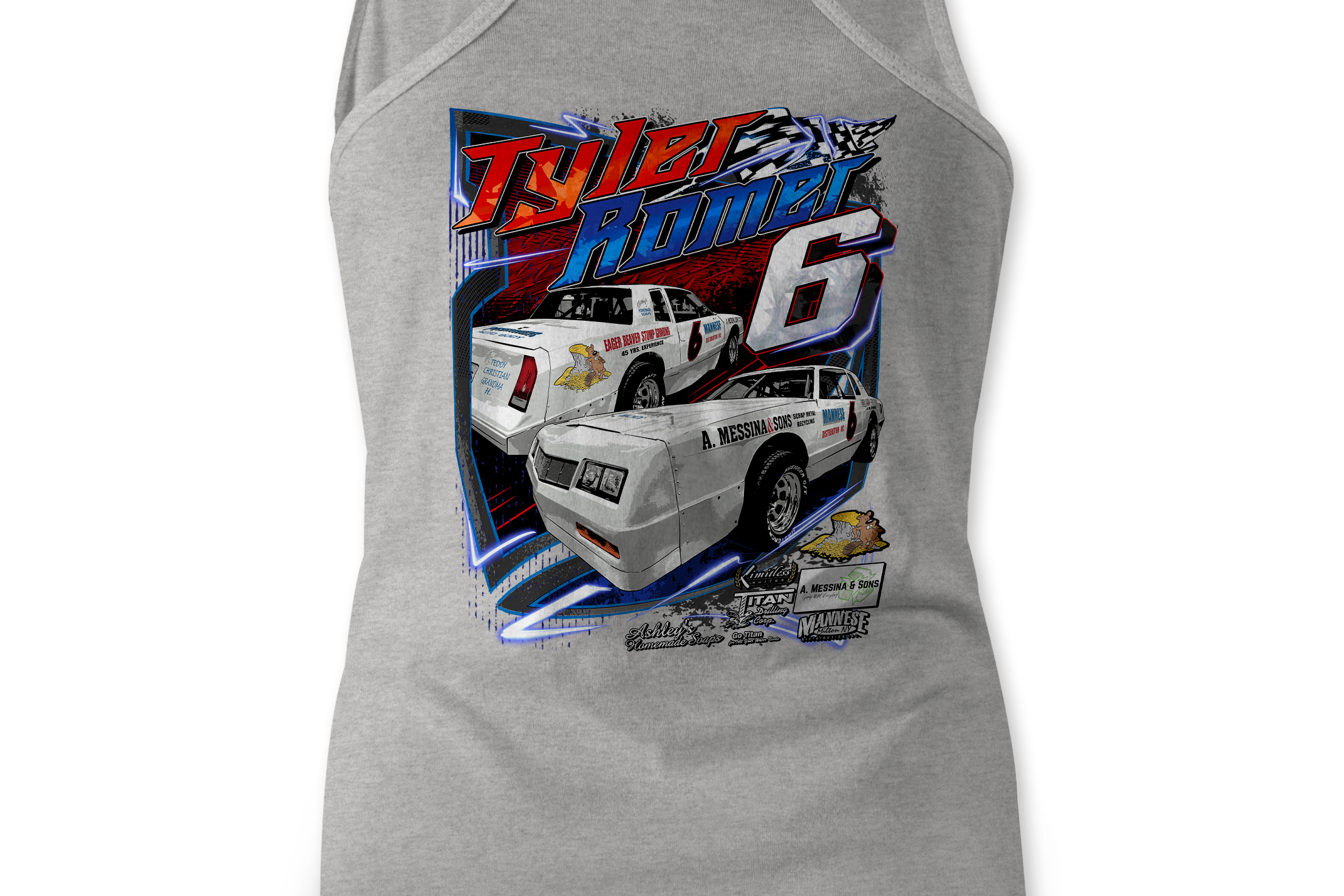 Tyler Romer Tank Tops Black Acid Apparel