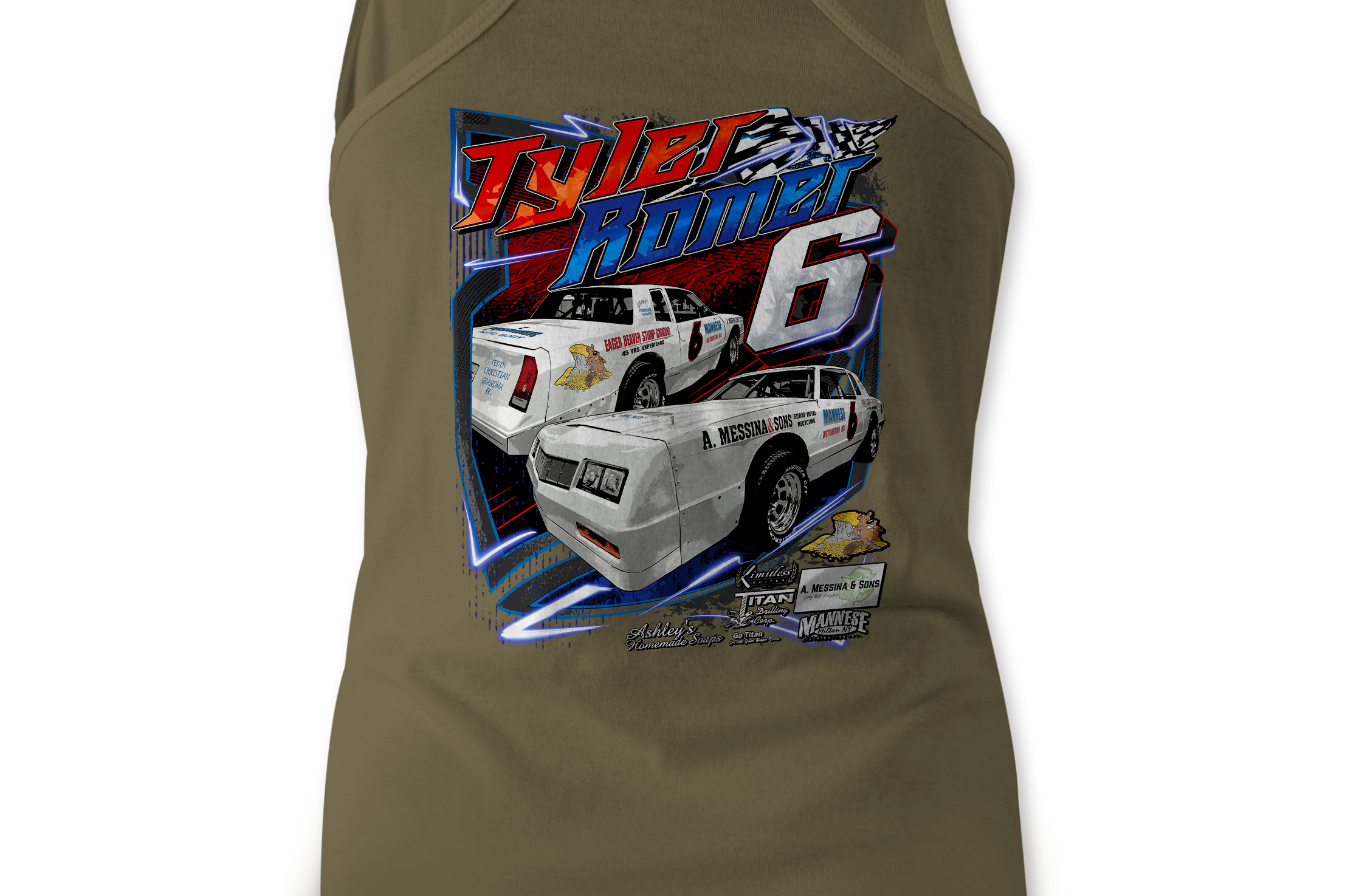 Tyler Romer Tank Tops Black Acid Apparel