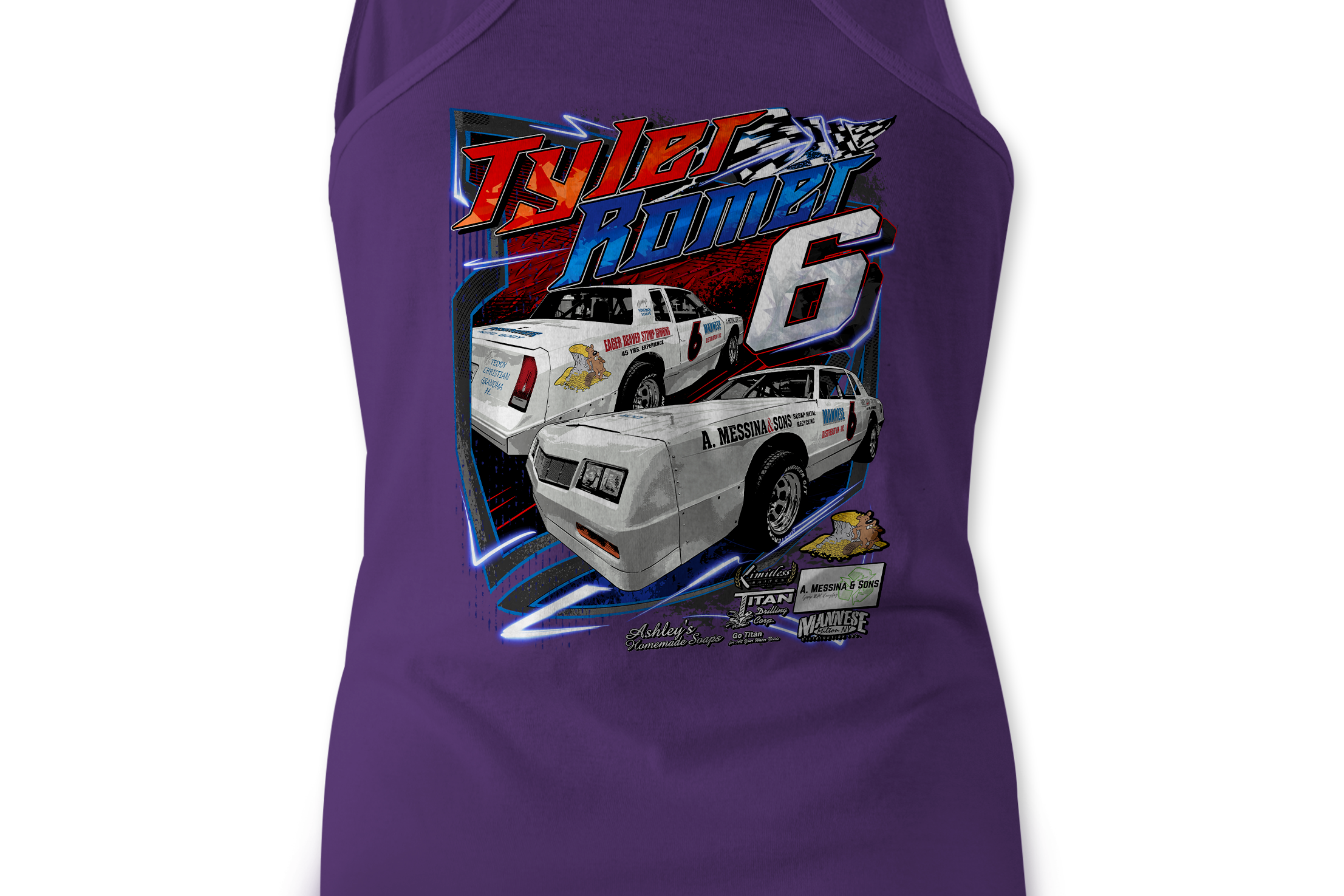 Tyler Romer Tank Tops Black Acid Apparel