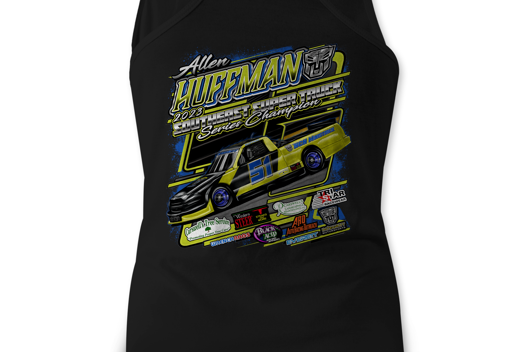 Allen Huffman 2023 Tank Tops Black Acid Apparel