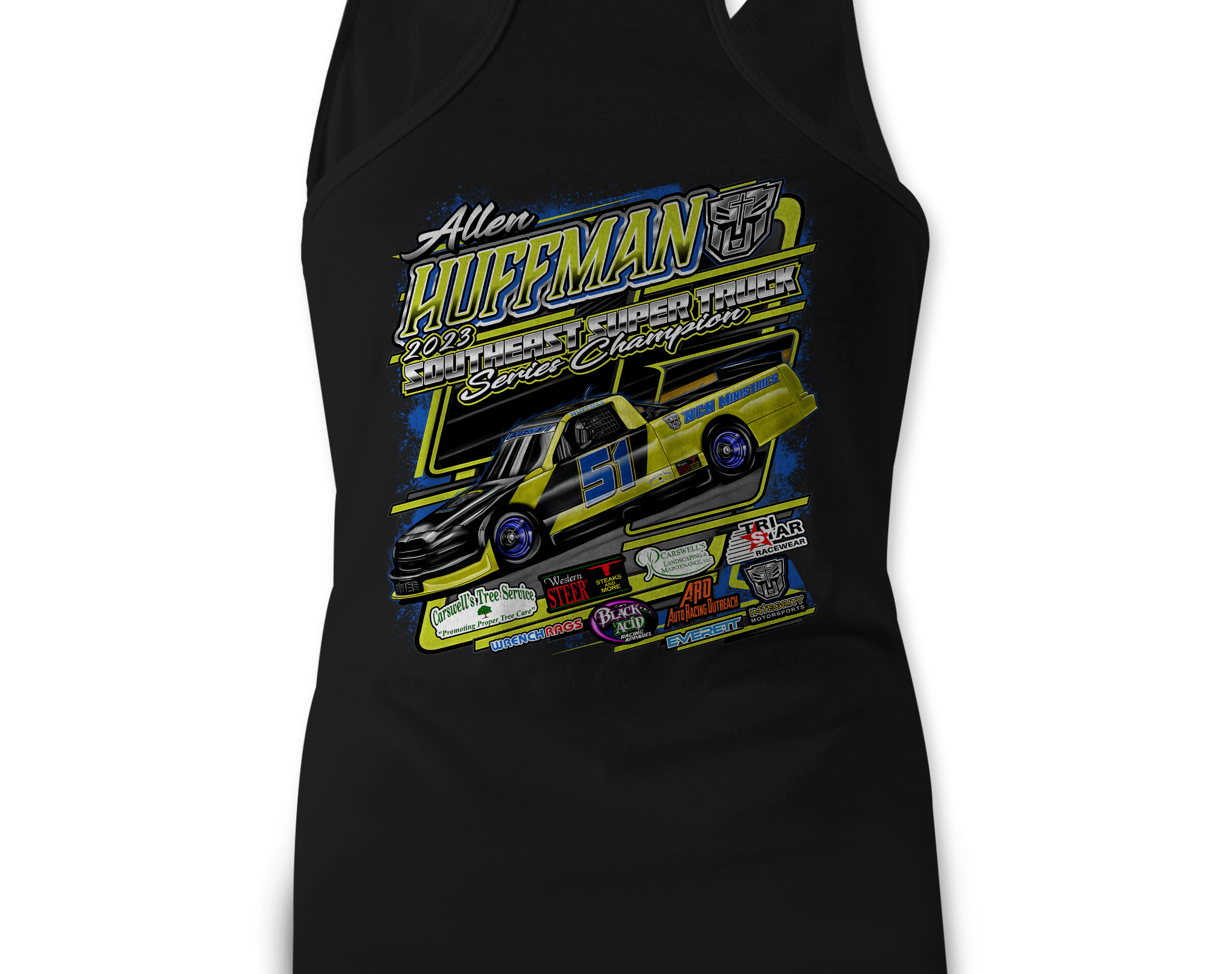 Allen Huffman 2023 Tank Tops Black Acid Apparel