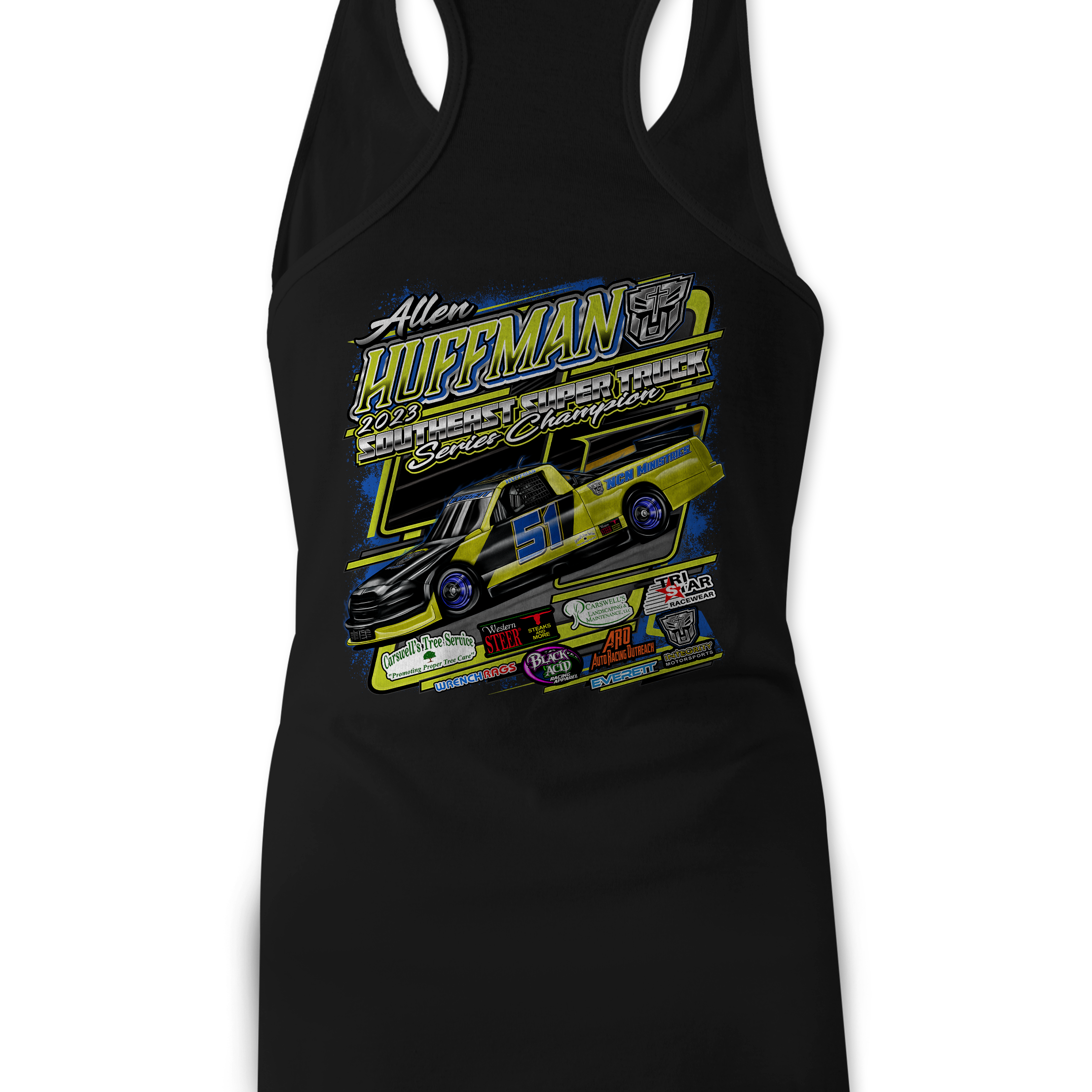 Allen Huffman 2023 Tank Tops Black Acid Apparel