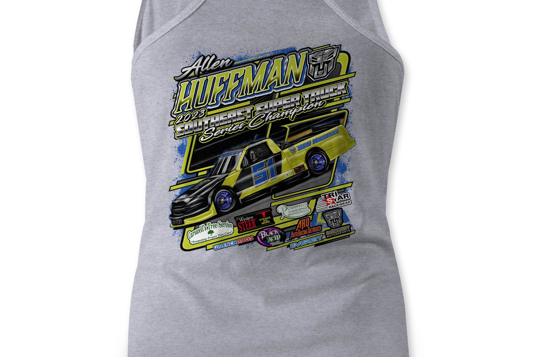 Allen Huffman 2023 Tank Tops Black Acid Apparel
