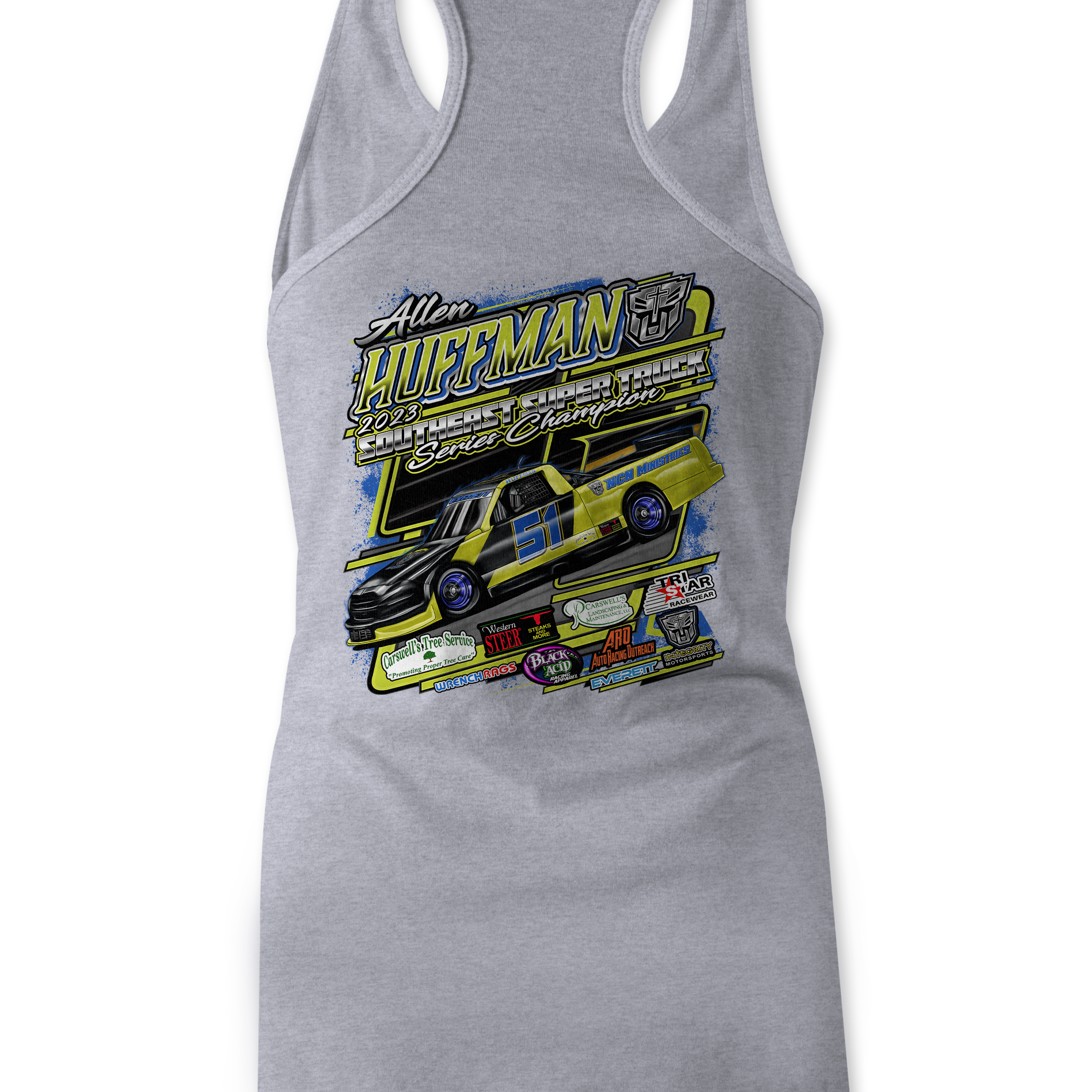 Allen Huffman 2023 Tank Tops Black Acid Apparel