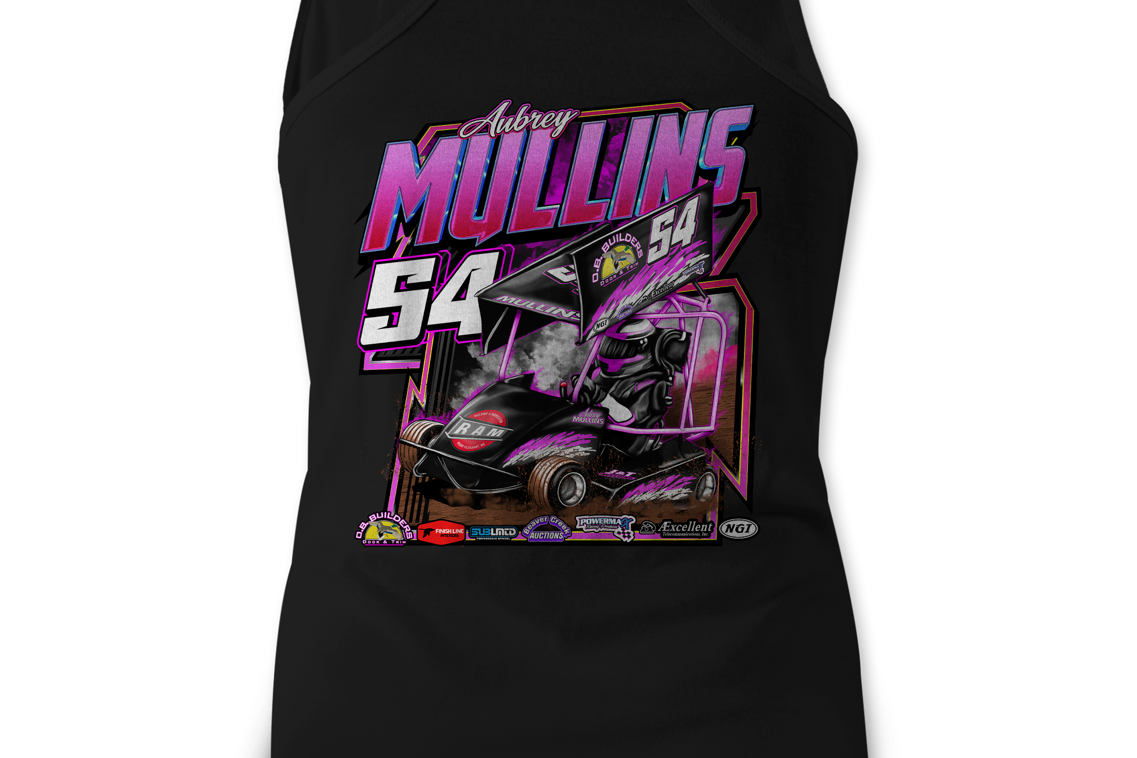 Aubrey Mullins Tank Tops Black Acid Apparel