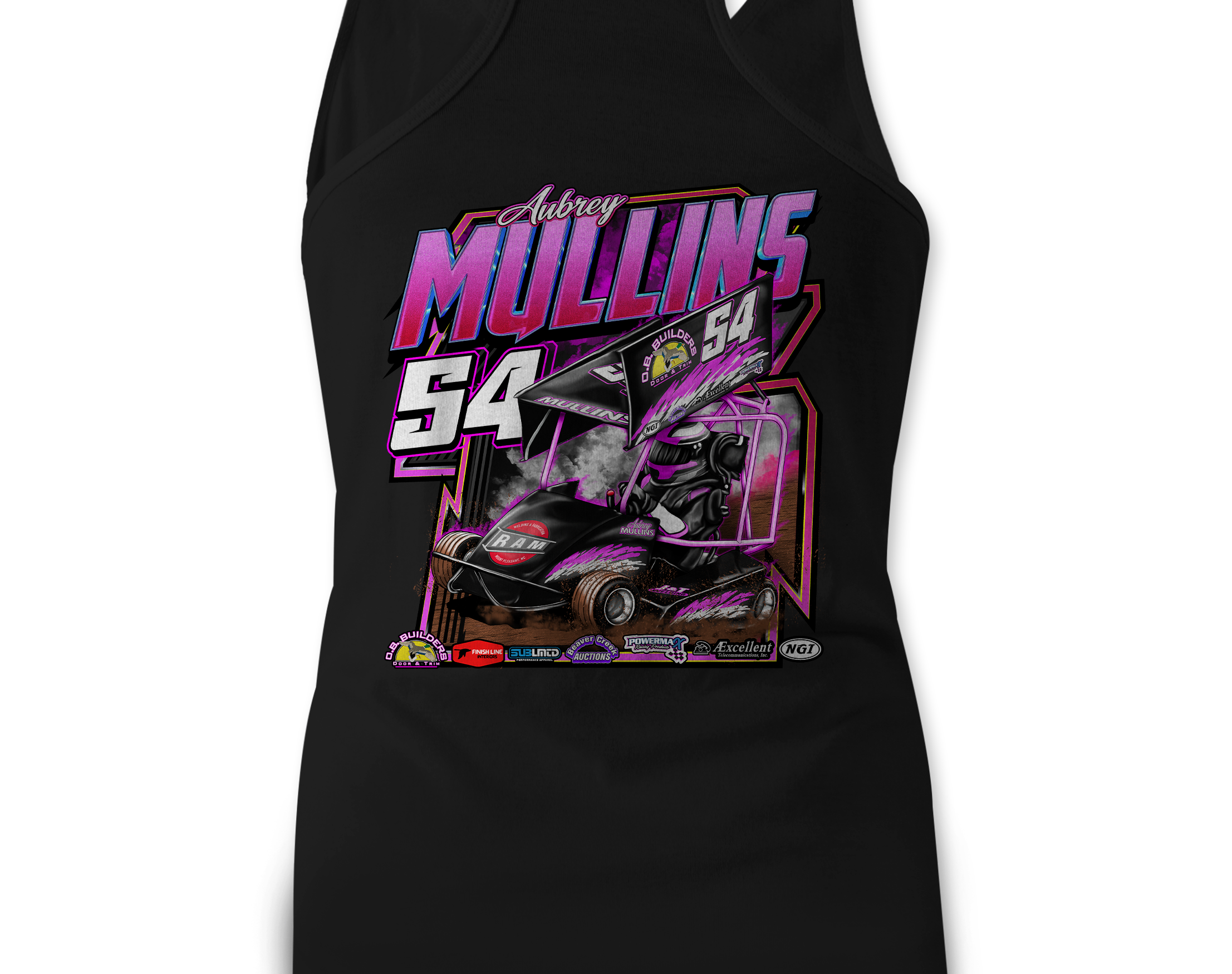 Aubrey Mullins Tank Tops Black Acid Apparel