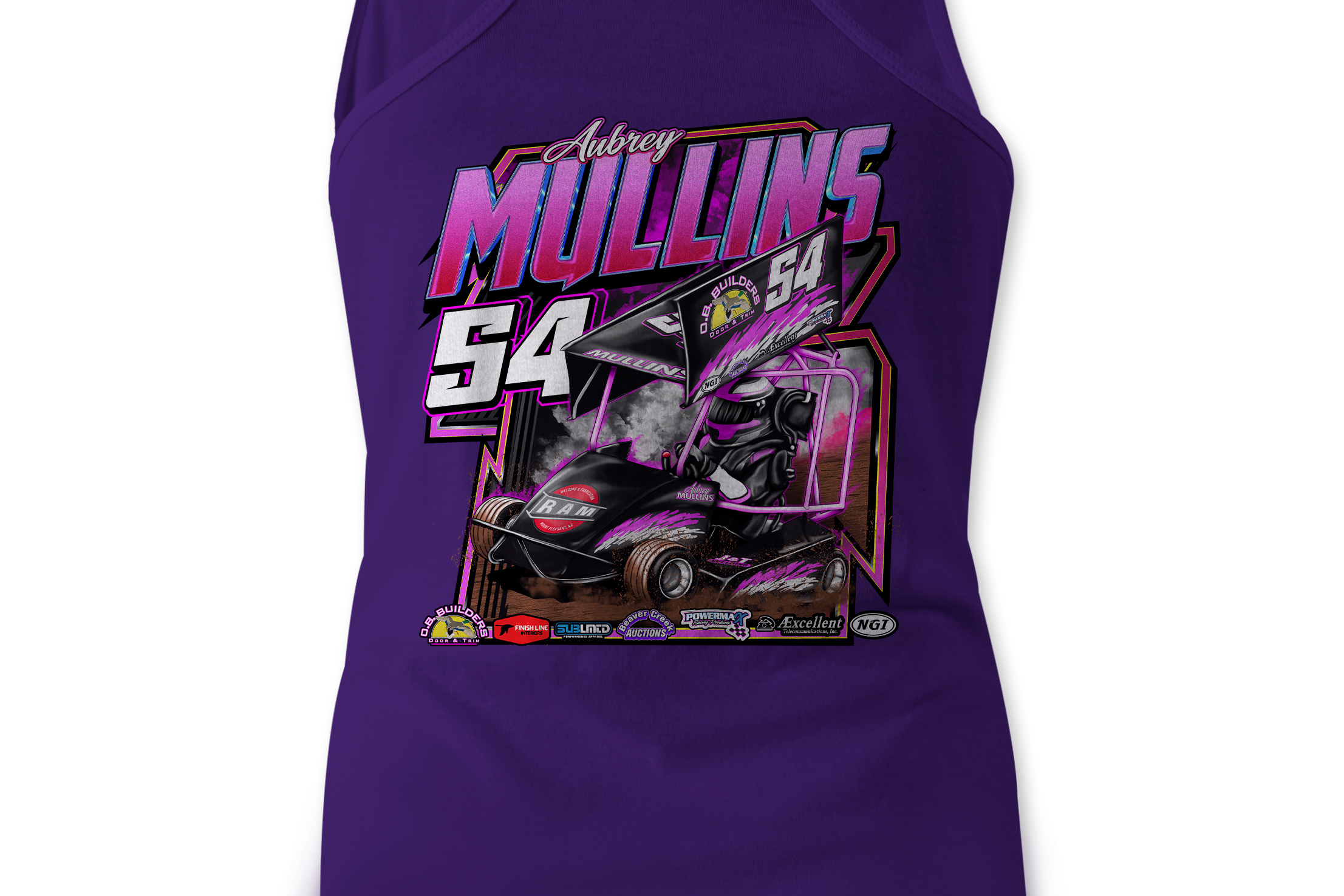 Aubrey Mullins Tank Tops Black Acid Apparel