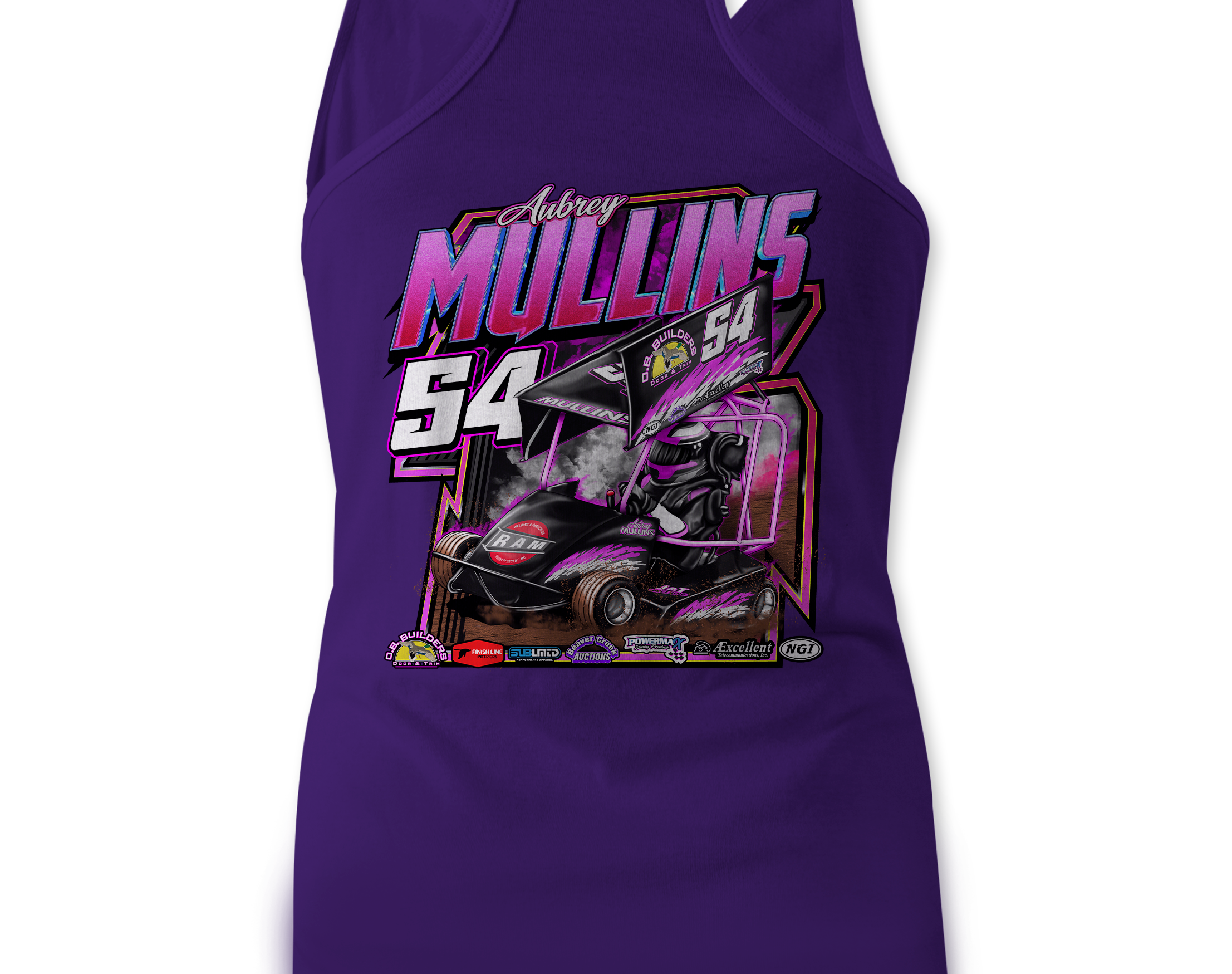 Aubrey Mullins Tank Tops Black Acid Apparel