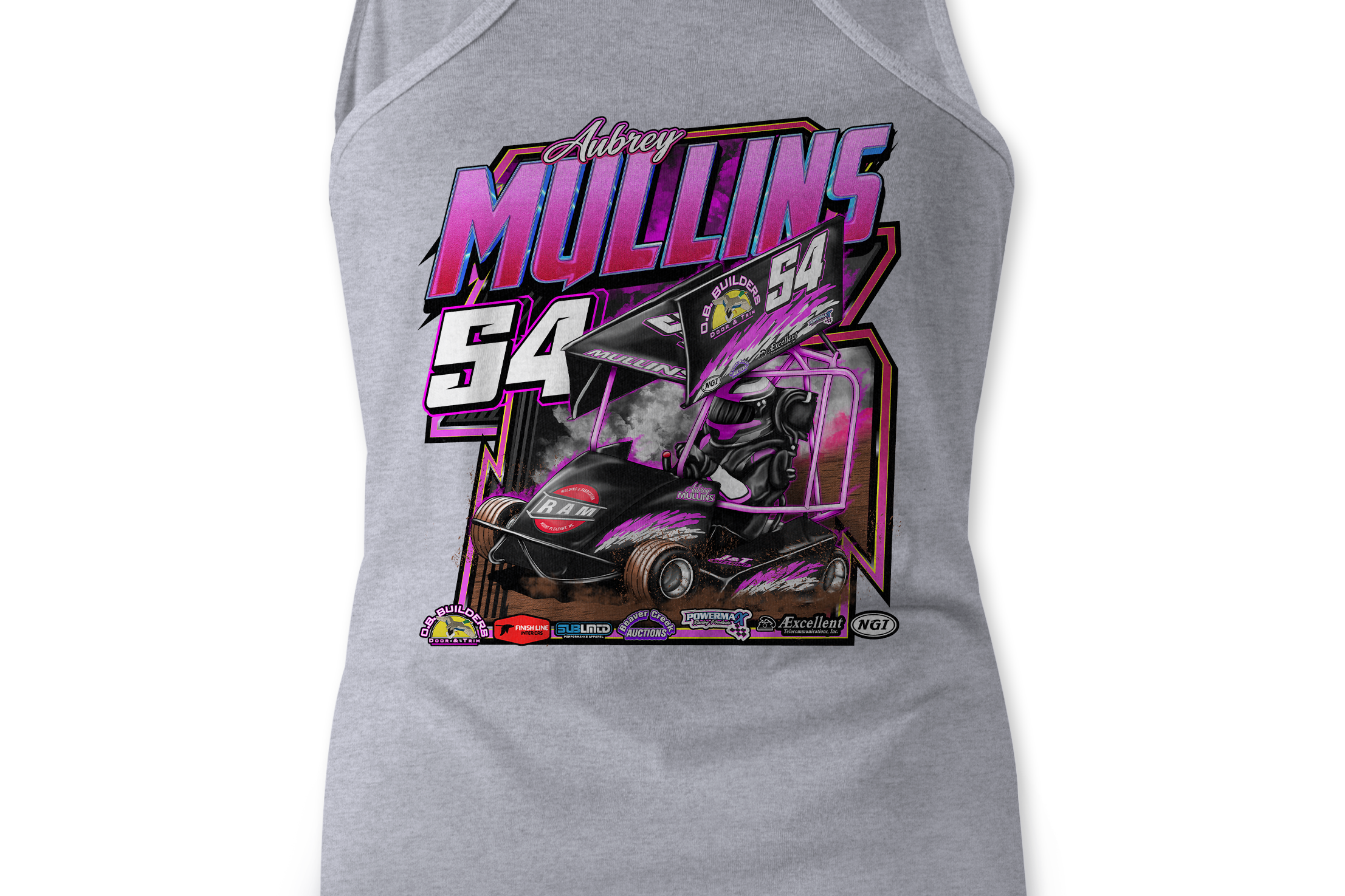 Aubrey Mullins Tank Tops Black Acid Apparel