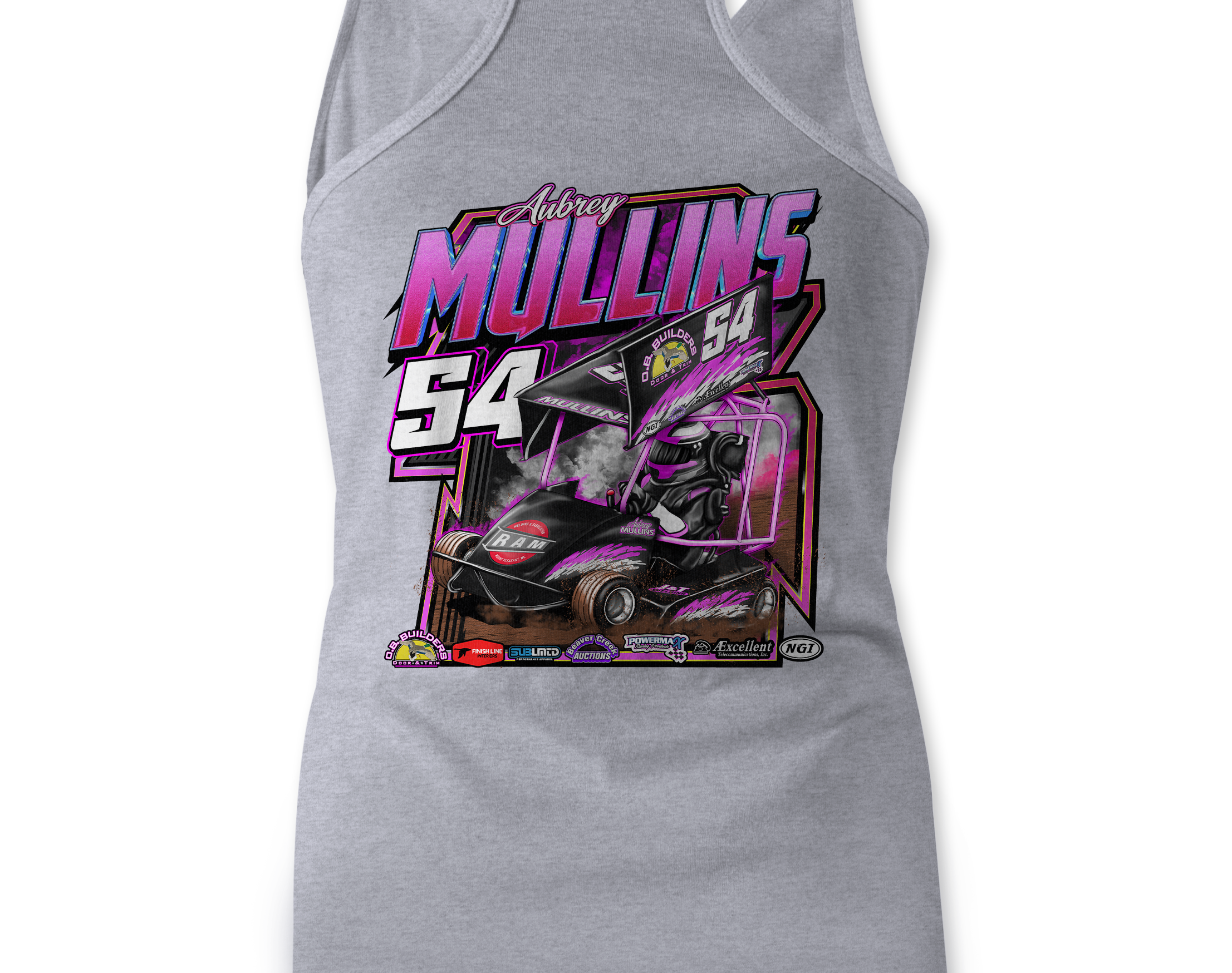 Aubrey Mullins Tank Tops Black Acid Apparel