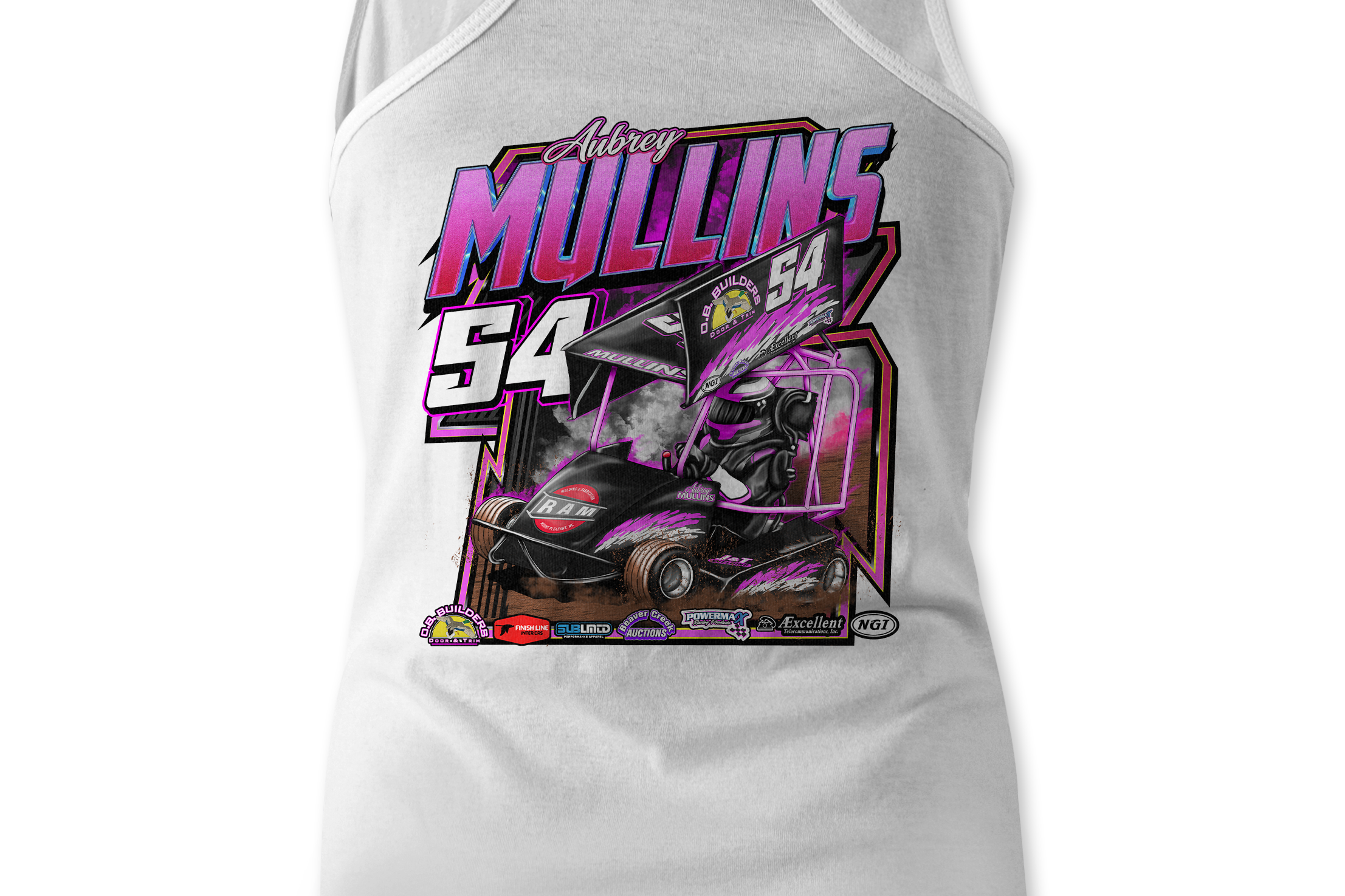 Aubrey Mullins Tank Tops Black Acid Apparel