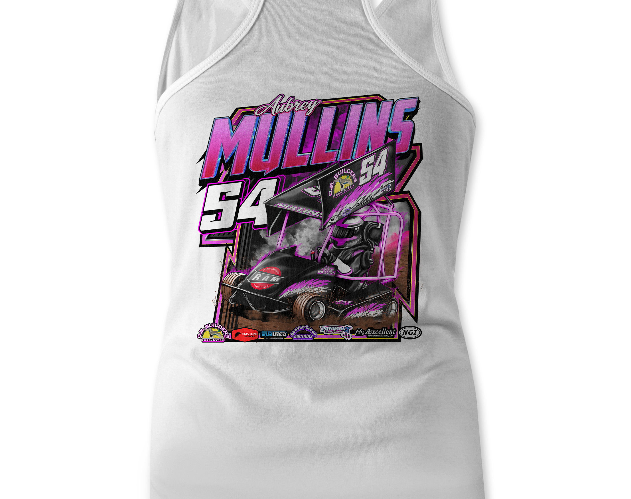 Aubrey Mullins Tank Tops Black Acid Apparel