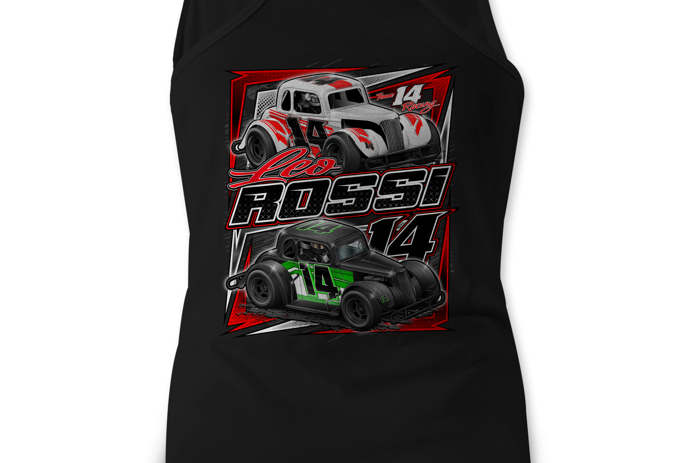 Leo Rossi Tank Tops Black Acid Apparel