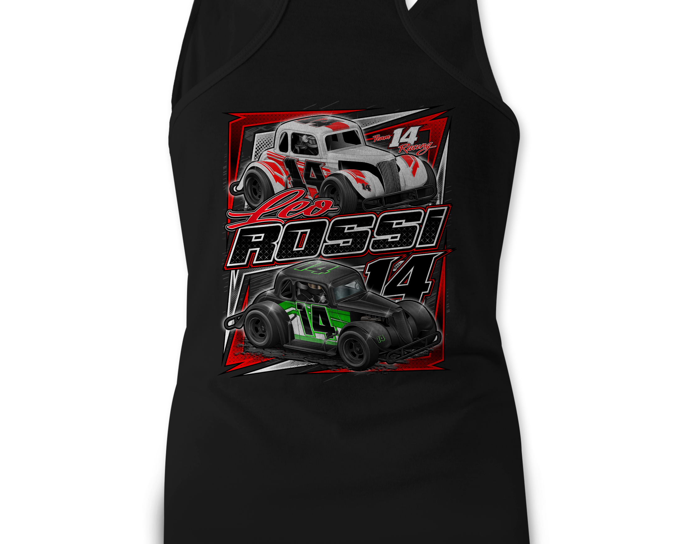 Leo Rossi Tank Tops Black Acid Apparel