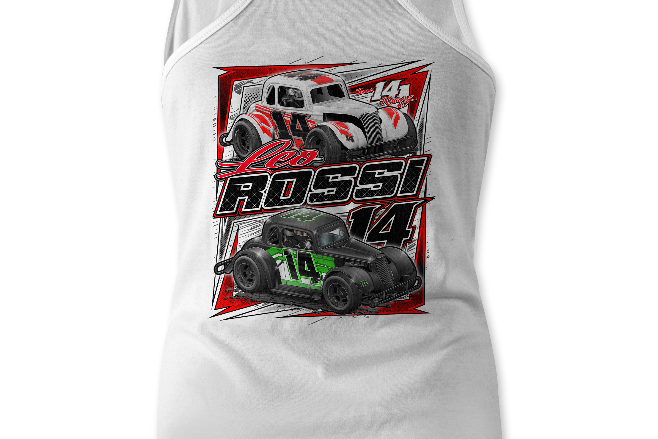 Leo Rossi Tank Tops Black Acid Apparel