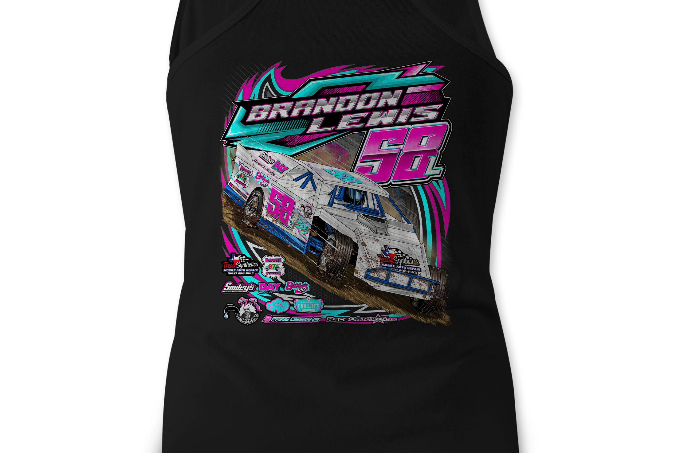 Brandon Lewis 2023 Tank Tops Black Acid Apparel