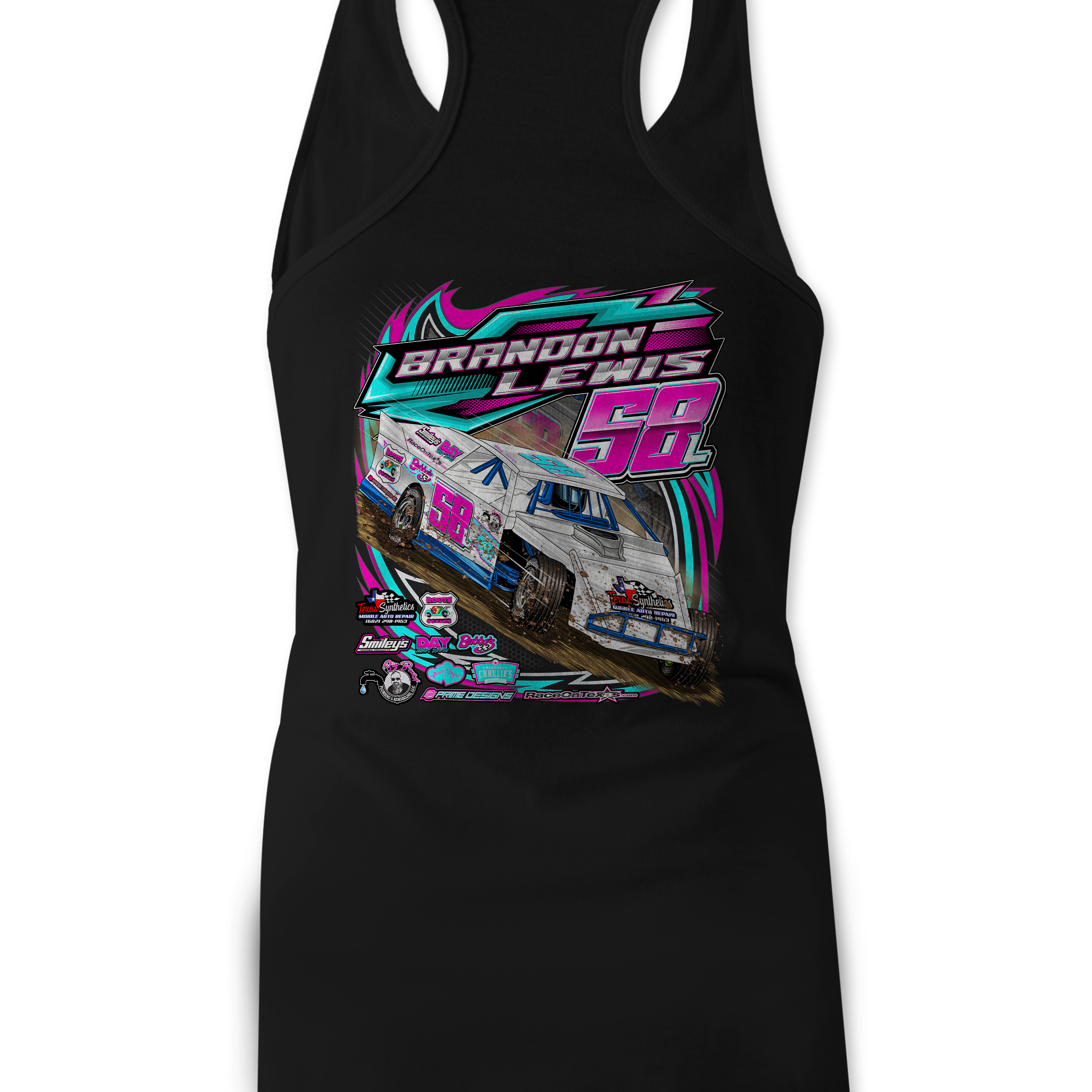 Brandon Lewis 2023 Tank Tops Black Acid Apparel