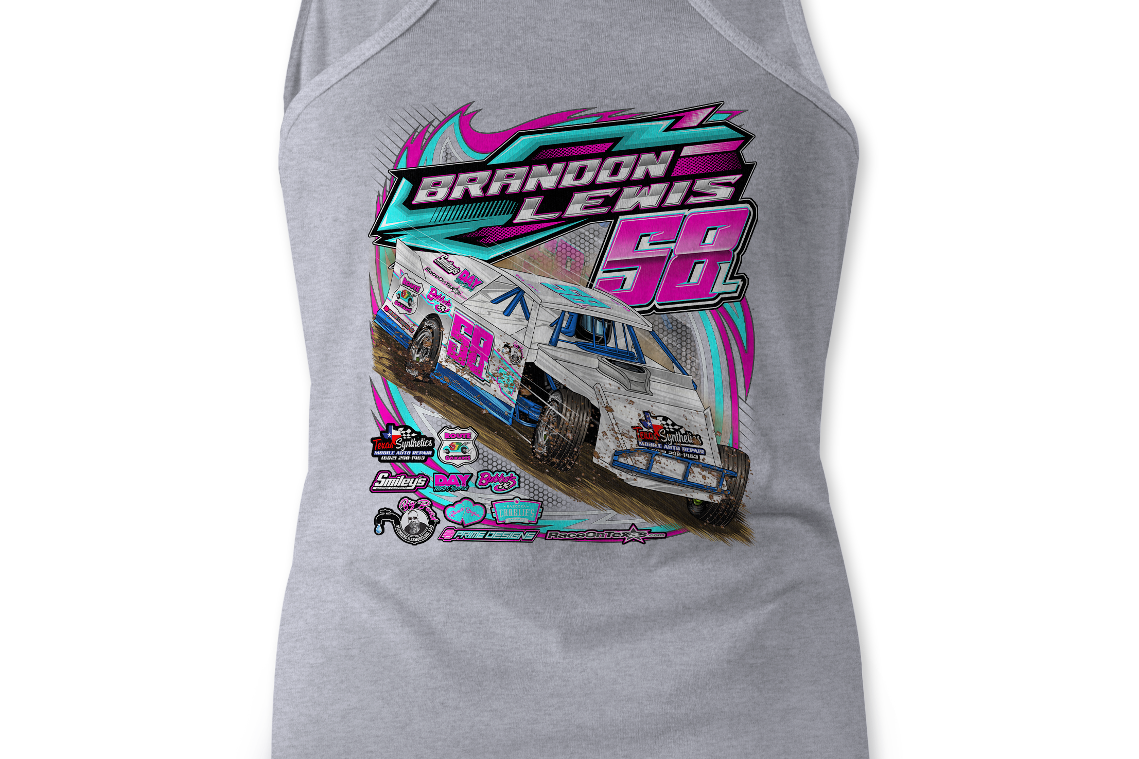 Brandon Lewis 2023 Tank Tops Black Acid Apparel