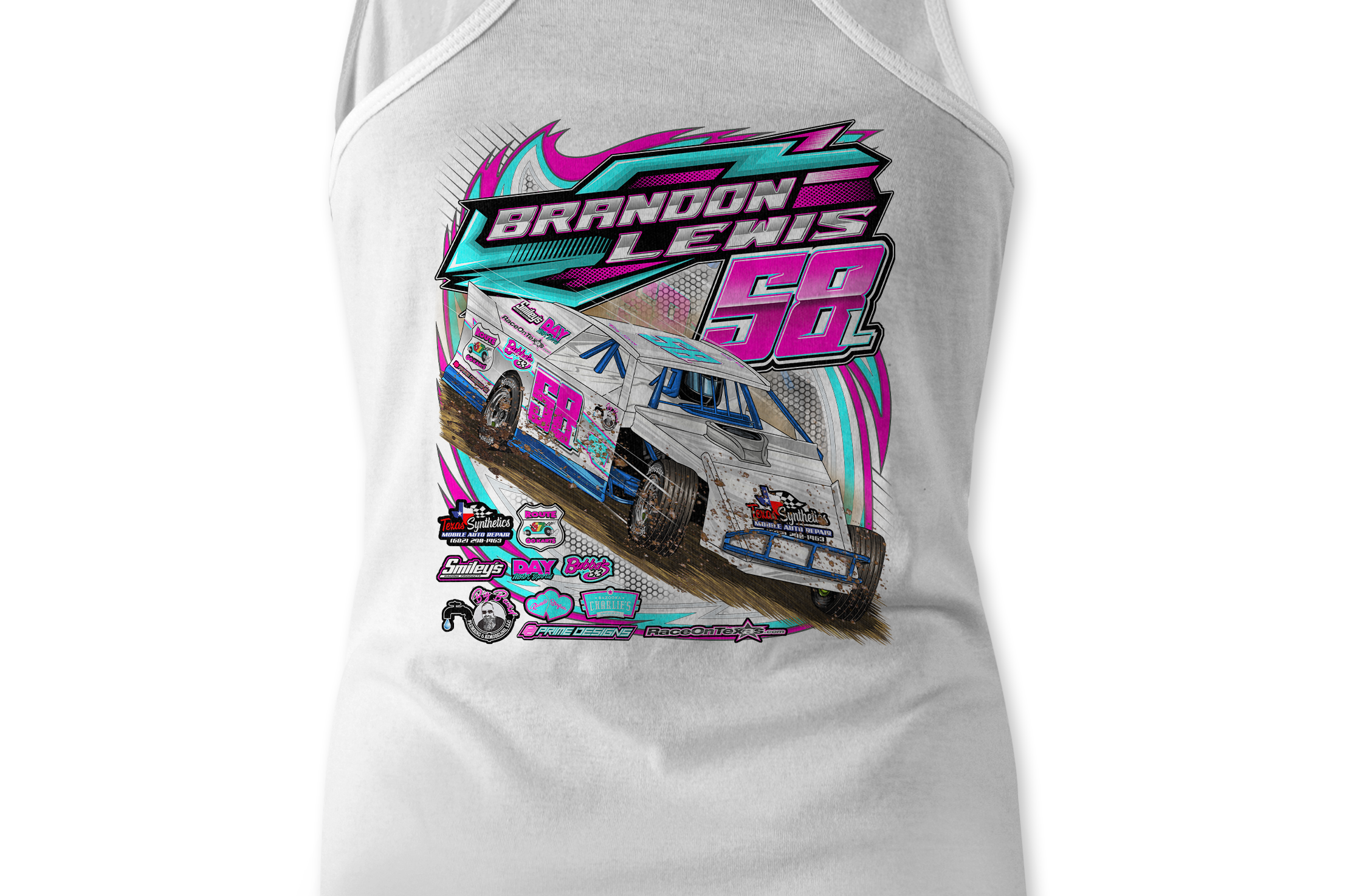 Brandon Lewis 2023 Tank Tops Black Acid Apparel