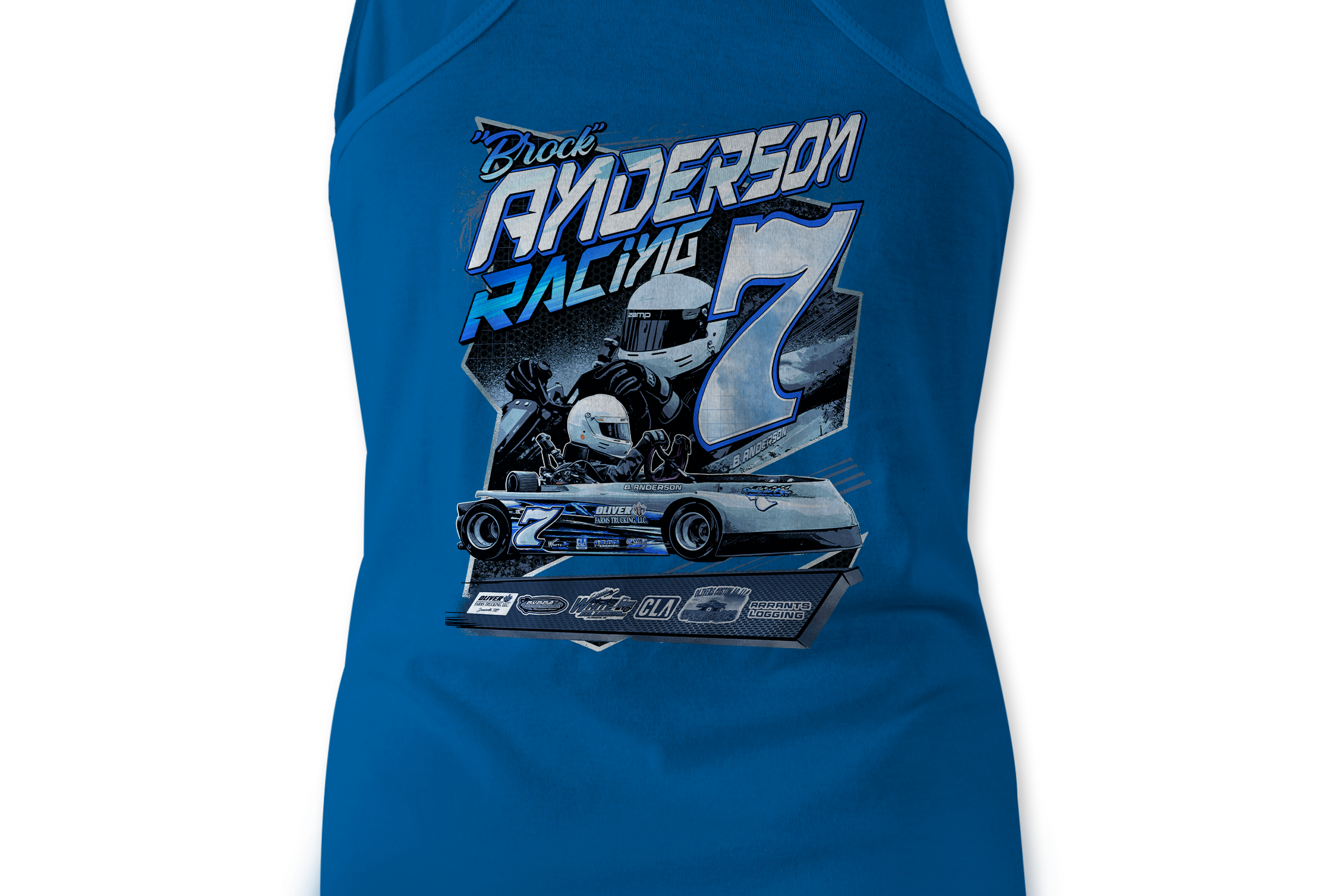 Anderson Racing Tank Tops Black Acid Apparel