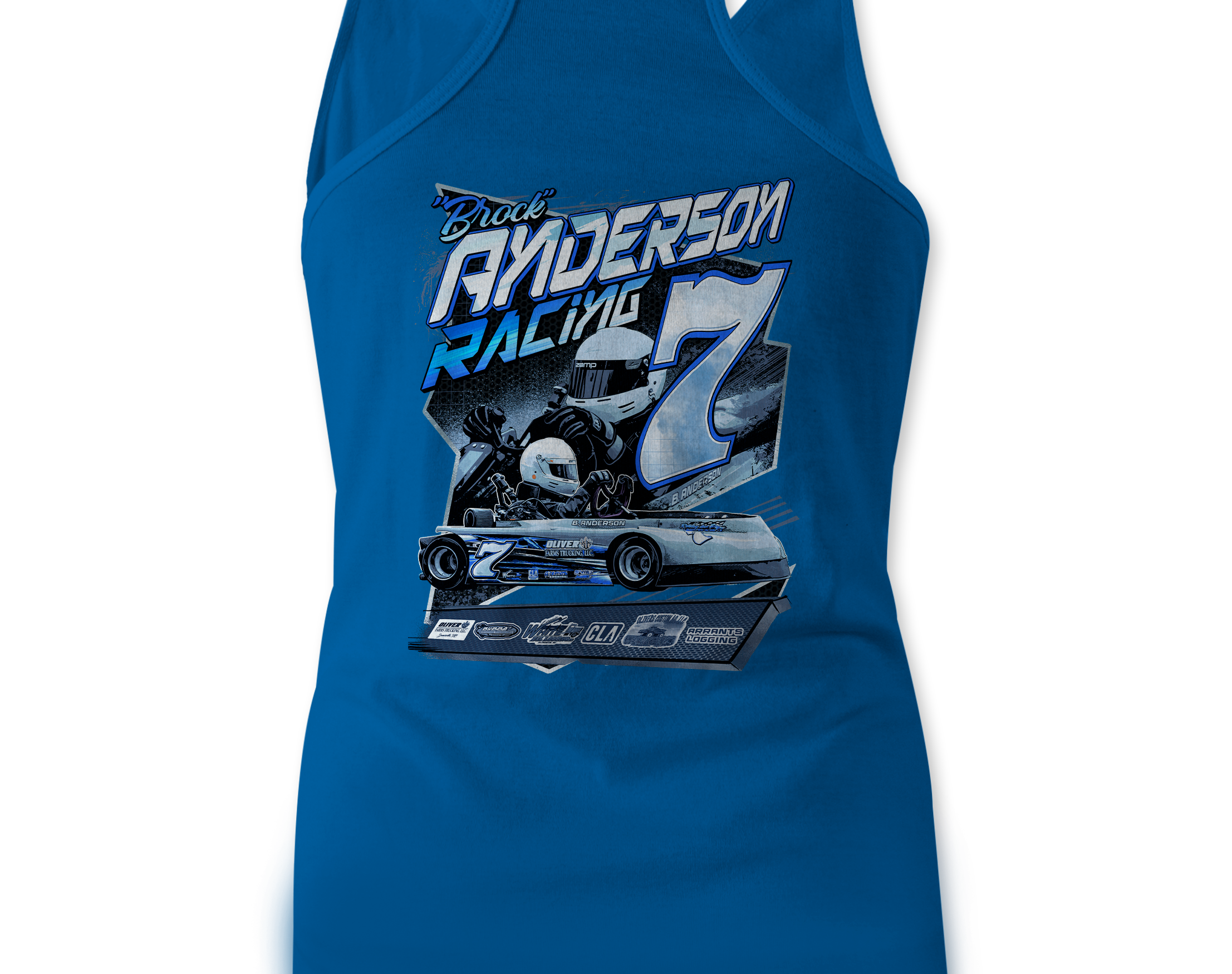 Anderson Racing Tank Tops Black Acid Apparel