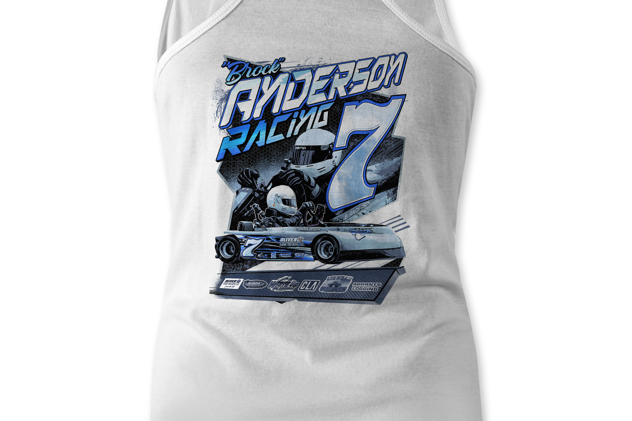Anderson Racing Tank Tops Black Acid Apparel