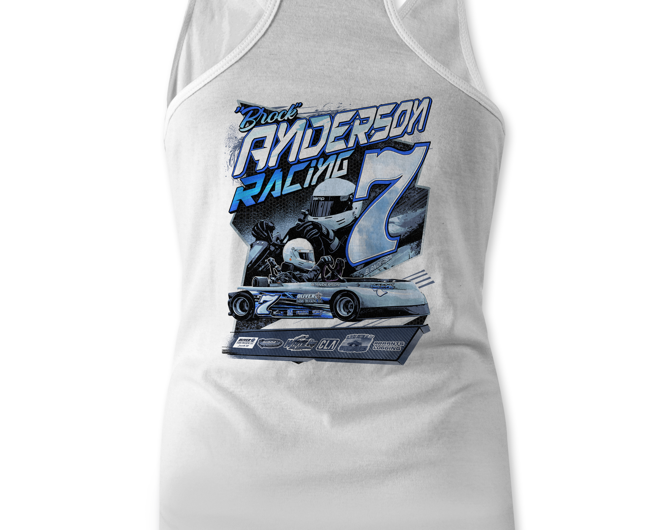 Anderson Racing Tank Tops Black Acid Apparel