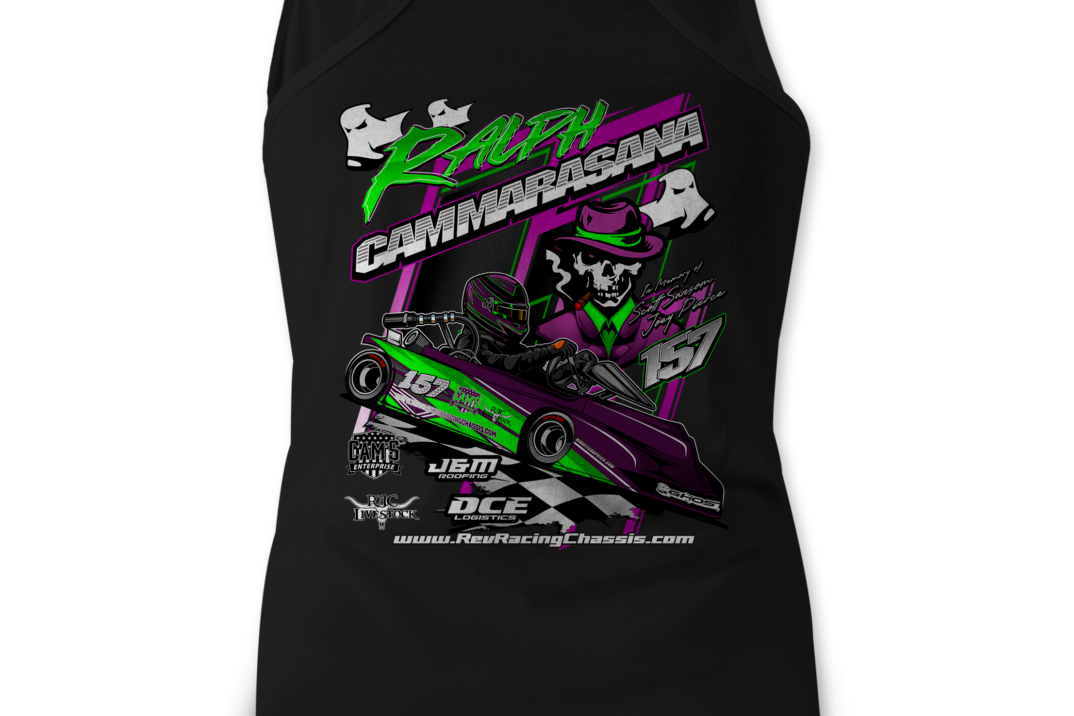 Ralph Cammarasana Tank Tops Black Acid Apparel