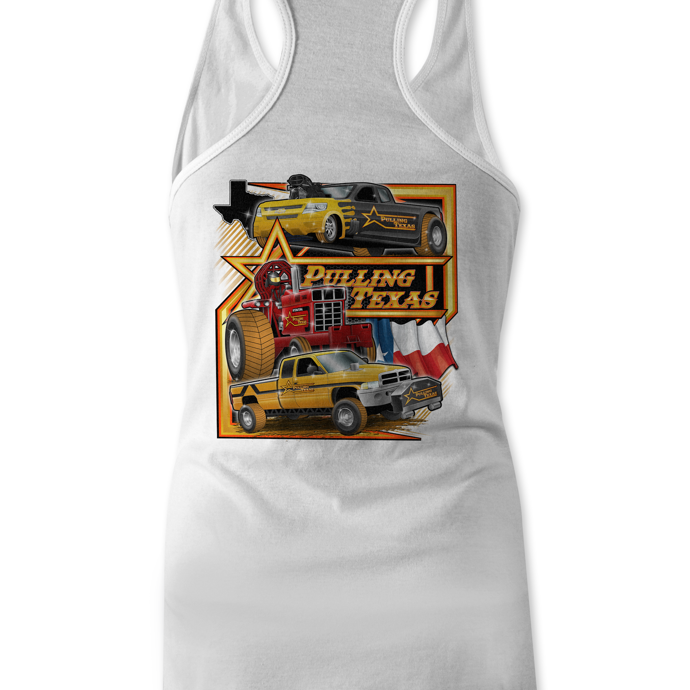 Pulling Texas Tank Tops Black Acid Apparel