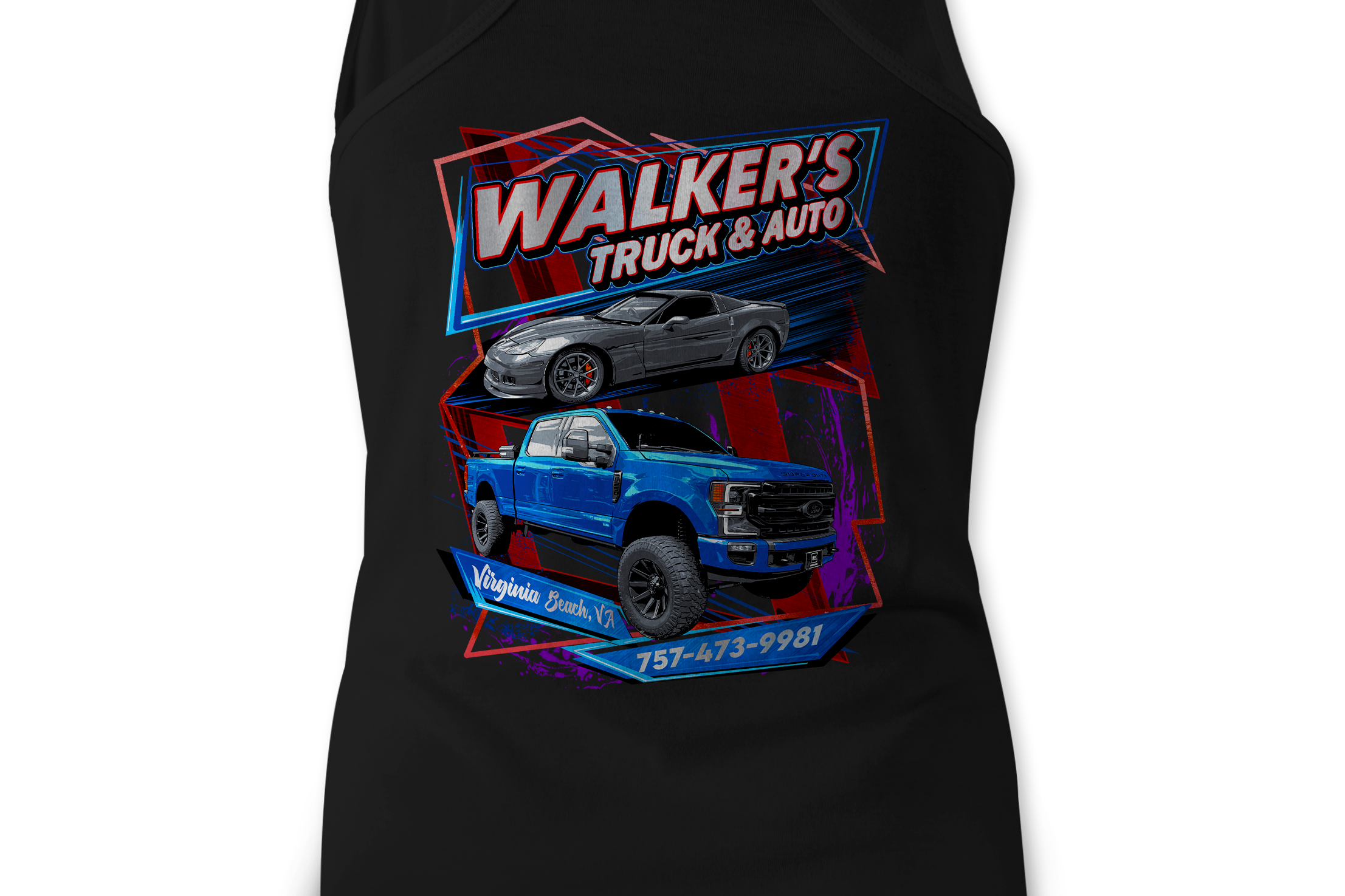 David Walker Tank Tops Black Acid Apparel