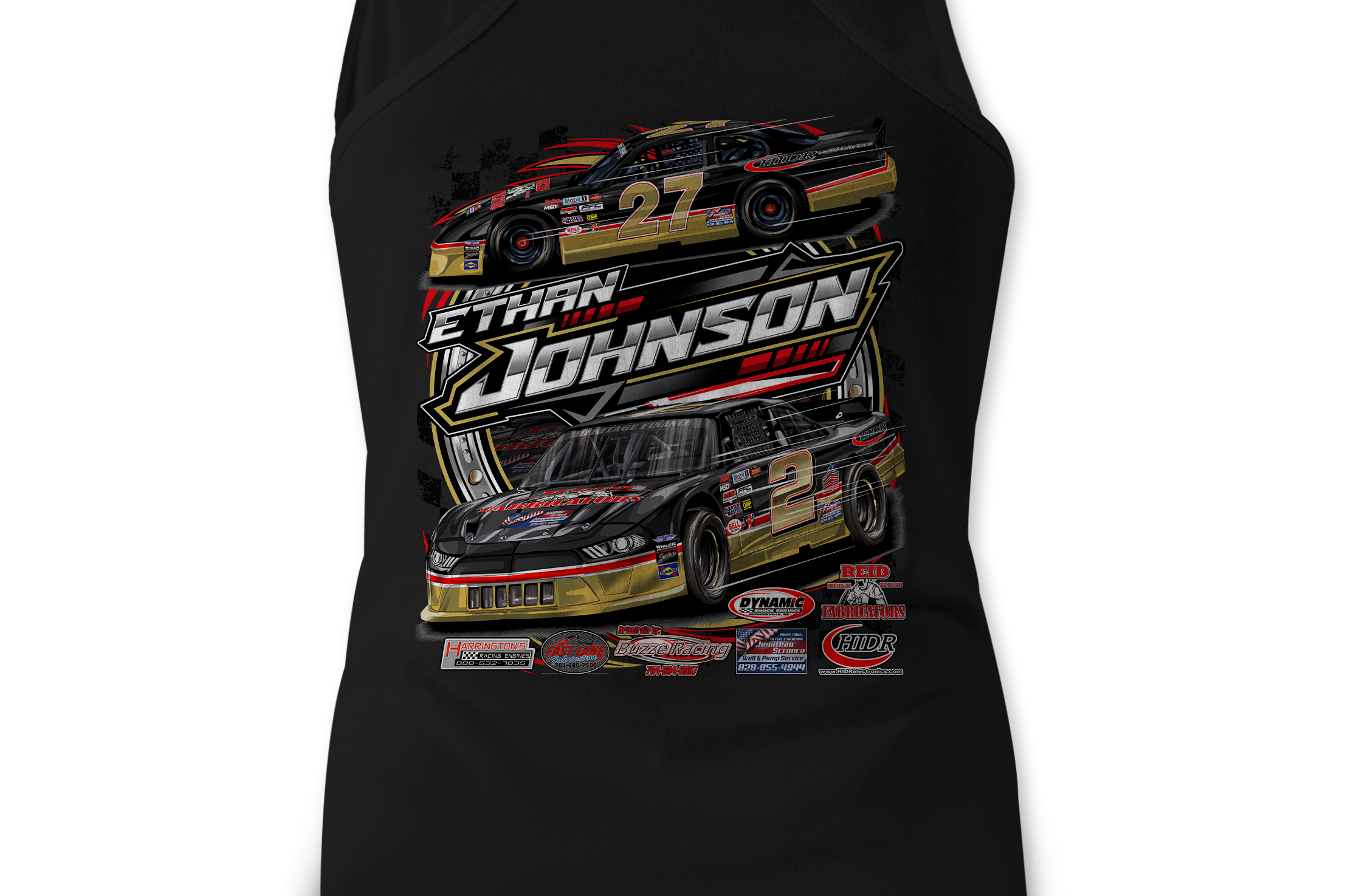 Ethan Johnson 2023 Tank Tops Black Acid Apparel