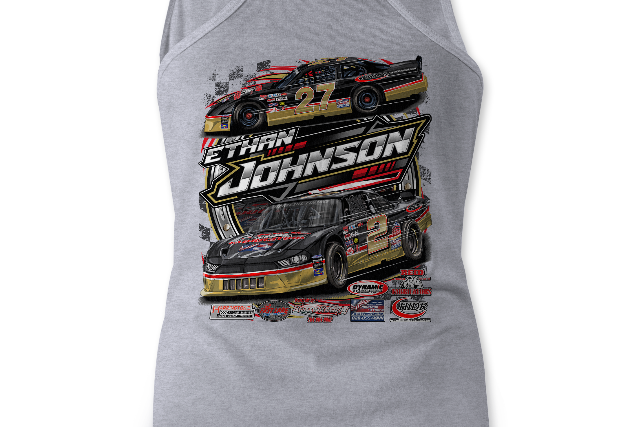 Ethan Johnson 2023 Tank Tops Black Acid Apparel