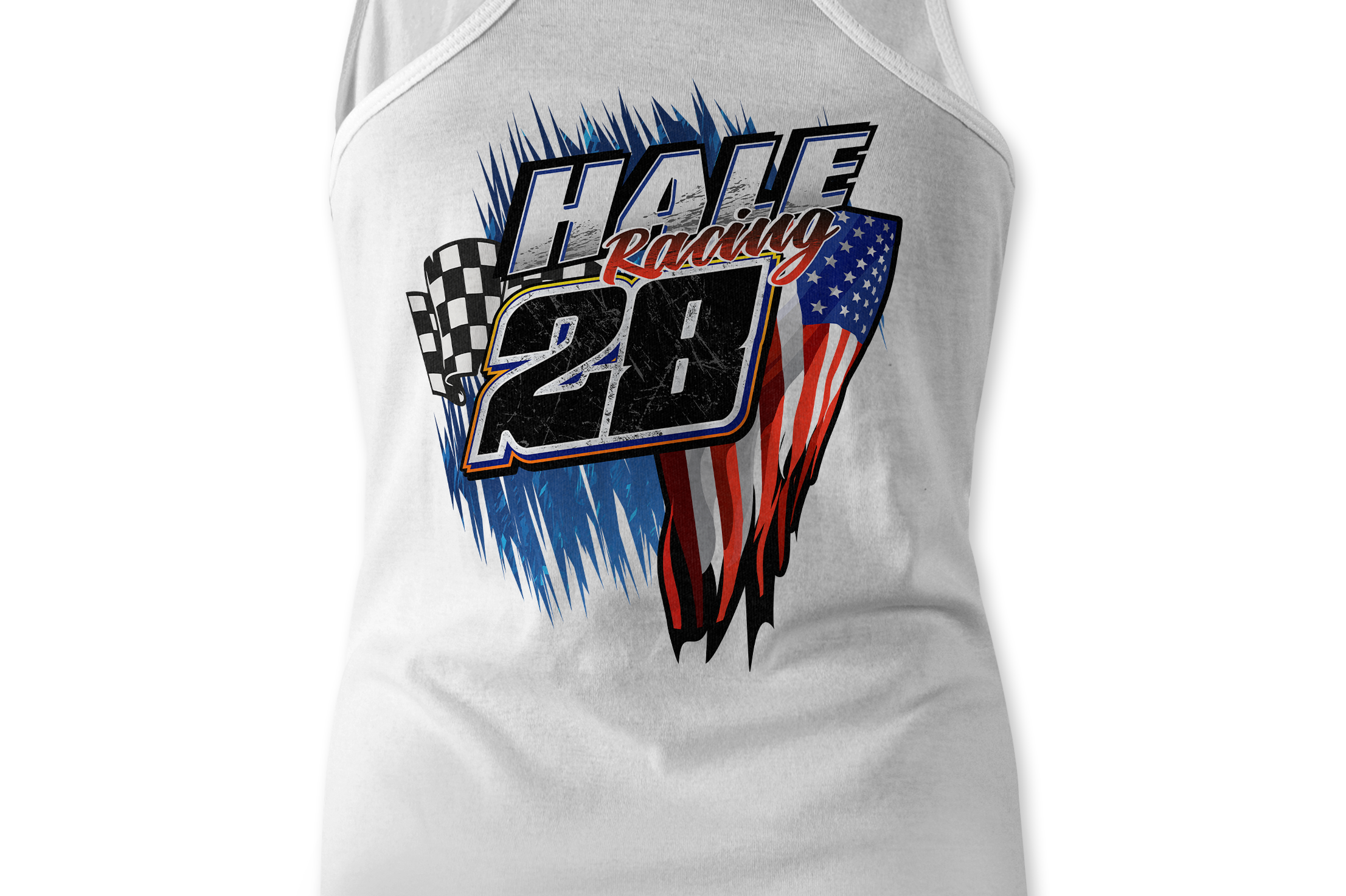 Hale Racing Tank Tops Black Acid Apparel