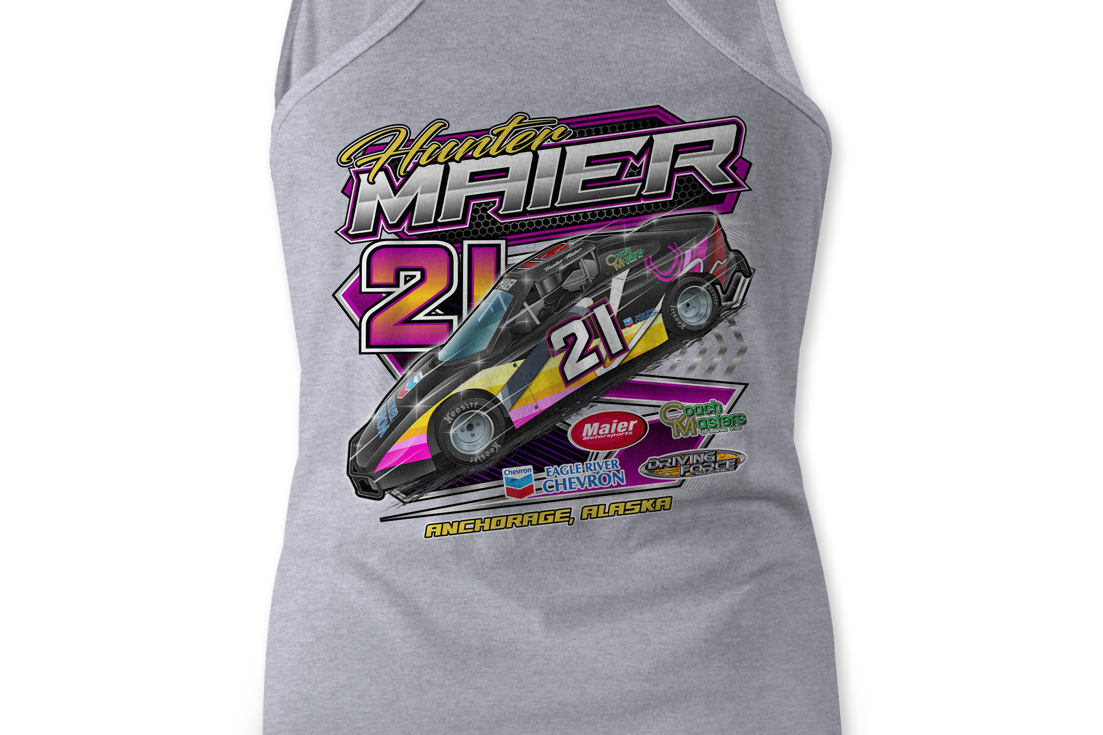 Hunter Maier Tank Tops Black Acid Apparel