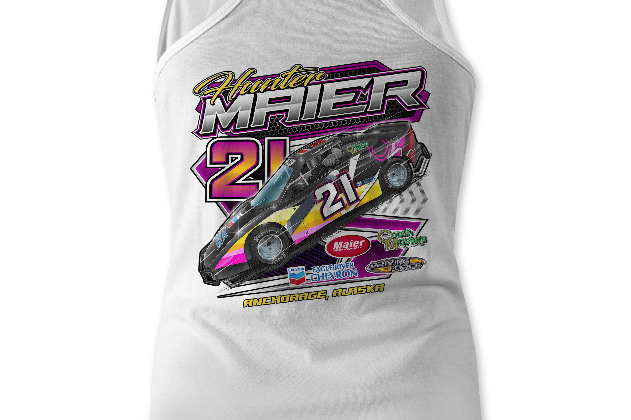 Hunter Maier Tank Tops Black Acid Apparel