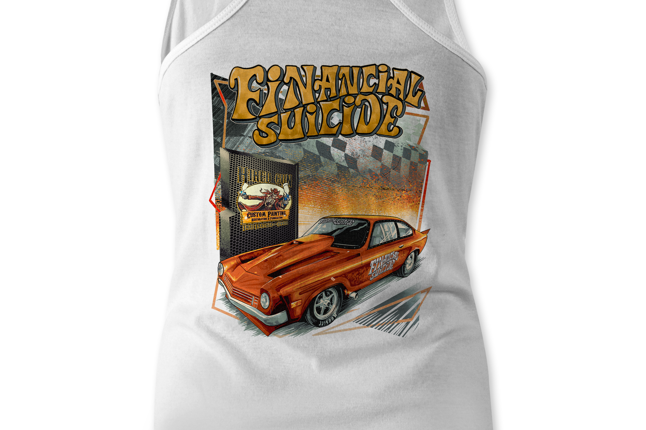 Financial Suicide Tank Tops Black Acid Apparel