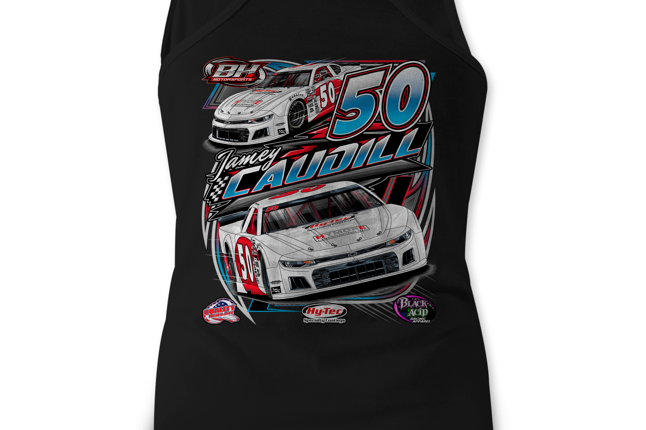 Jamey Caudill Tank Tops Black Acid Apparel