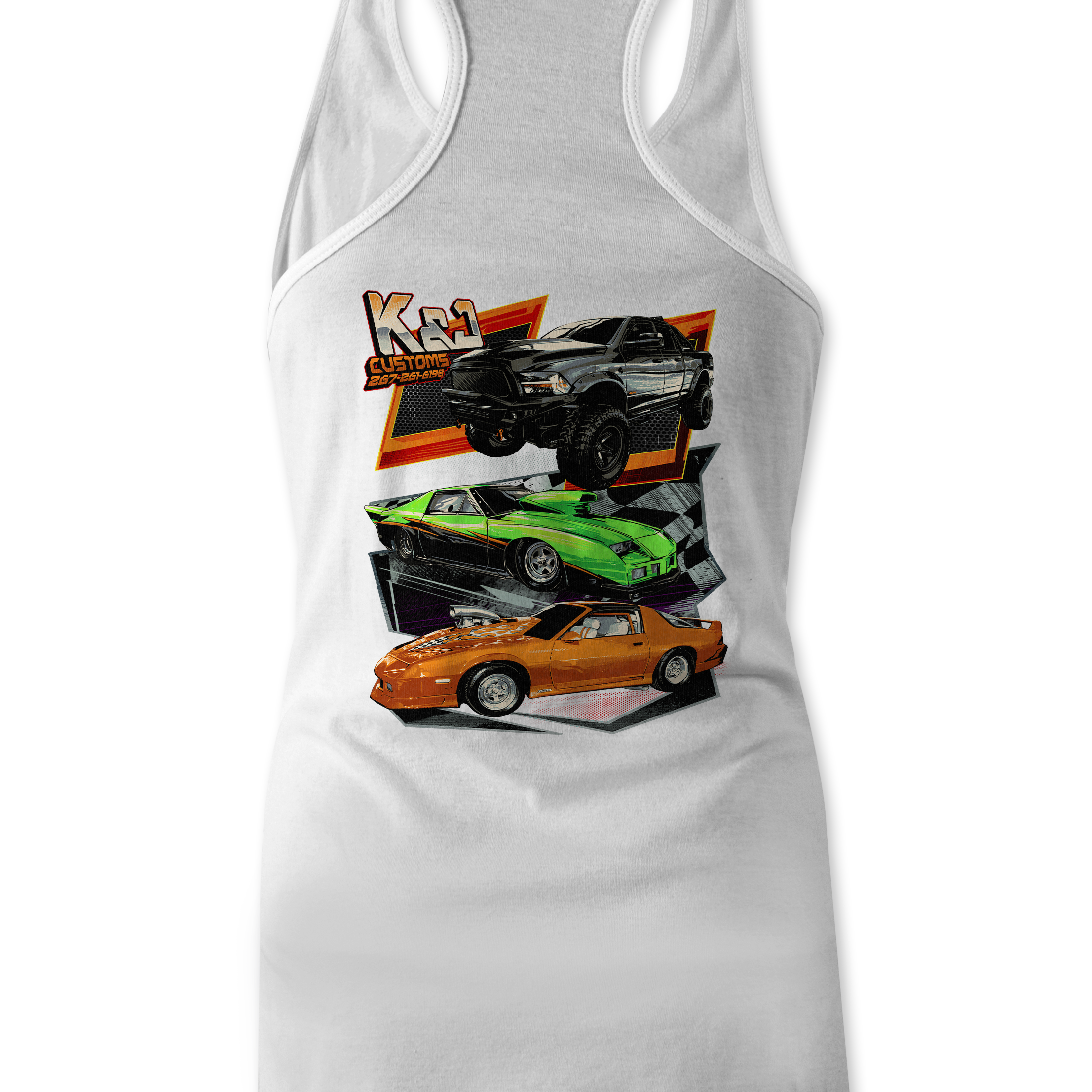 K&J Customs Tank Tops Black Acid Apparel