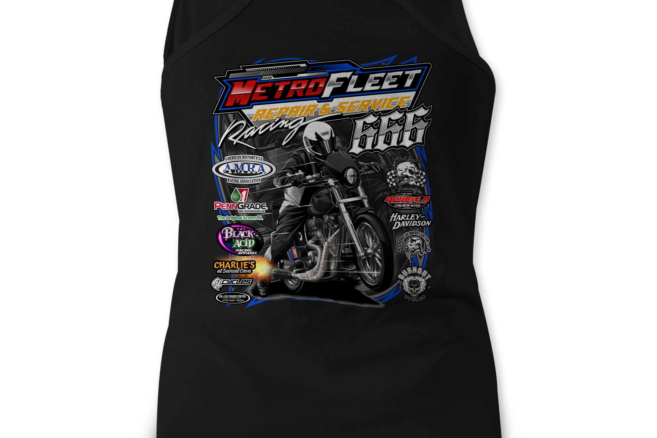 Kenny Satterlee Tank Tops Black Acid Apparel