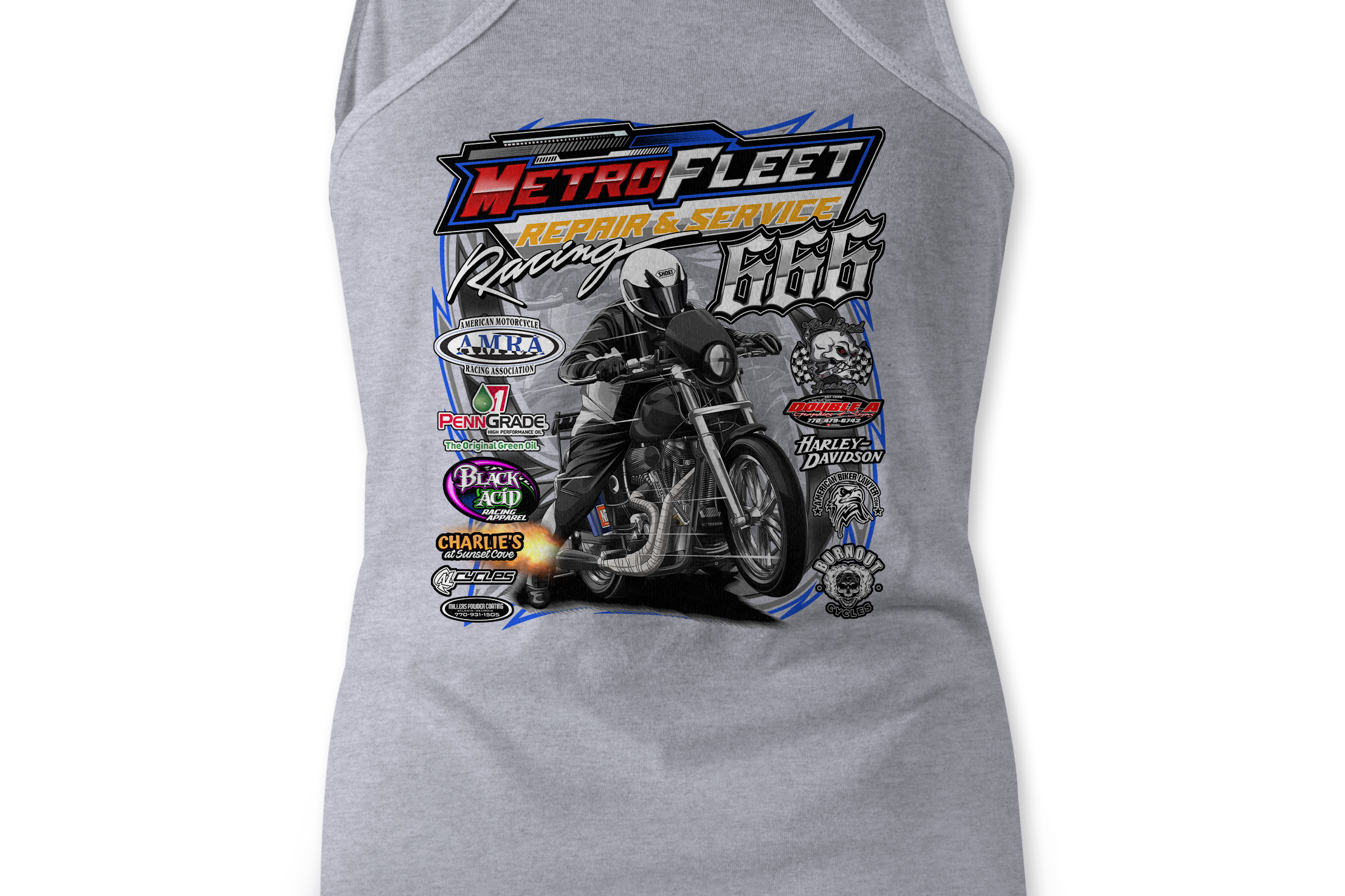 Kenny Satterlee Tank Tops Black Acid Apparel