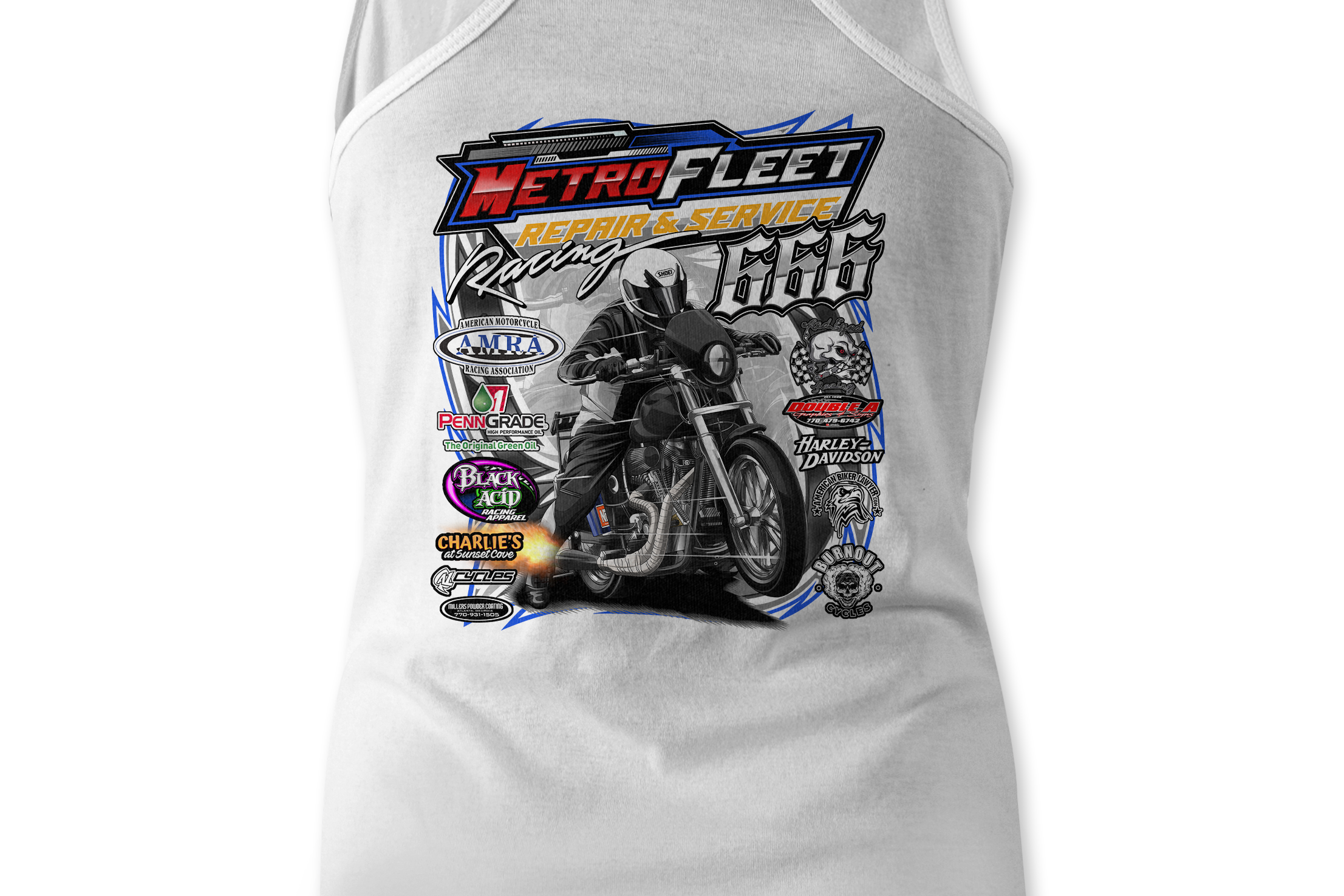 Kenny Satterlee Tank Tops Black Acid Apparel