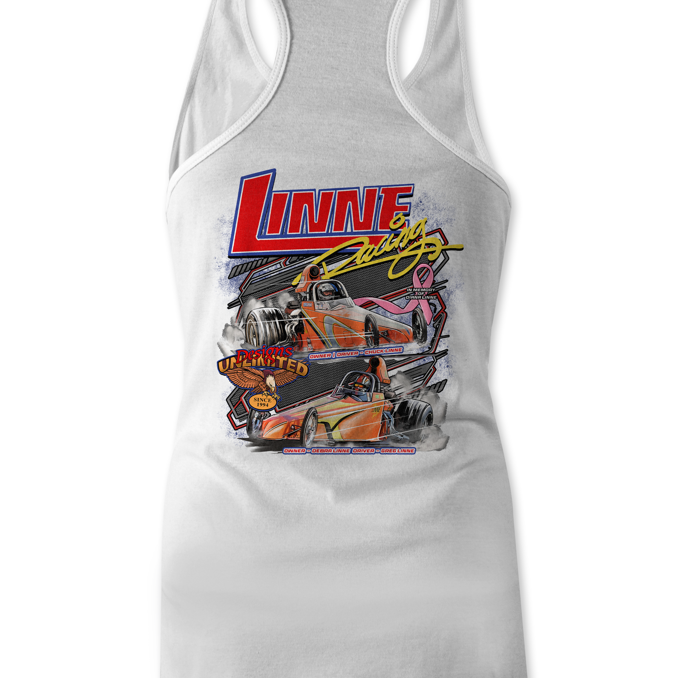 Linne Racing Tank Tops Black Acid Apparel