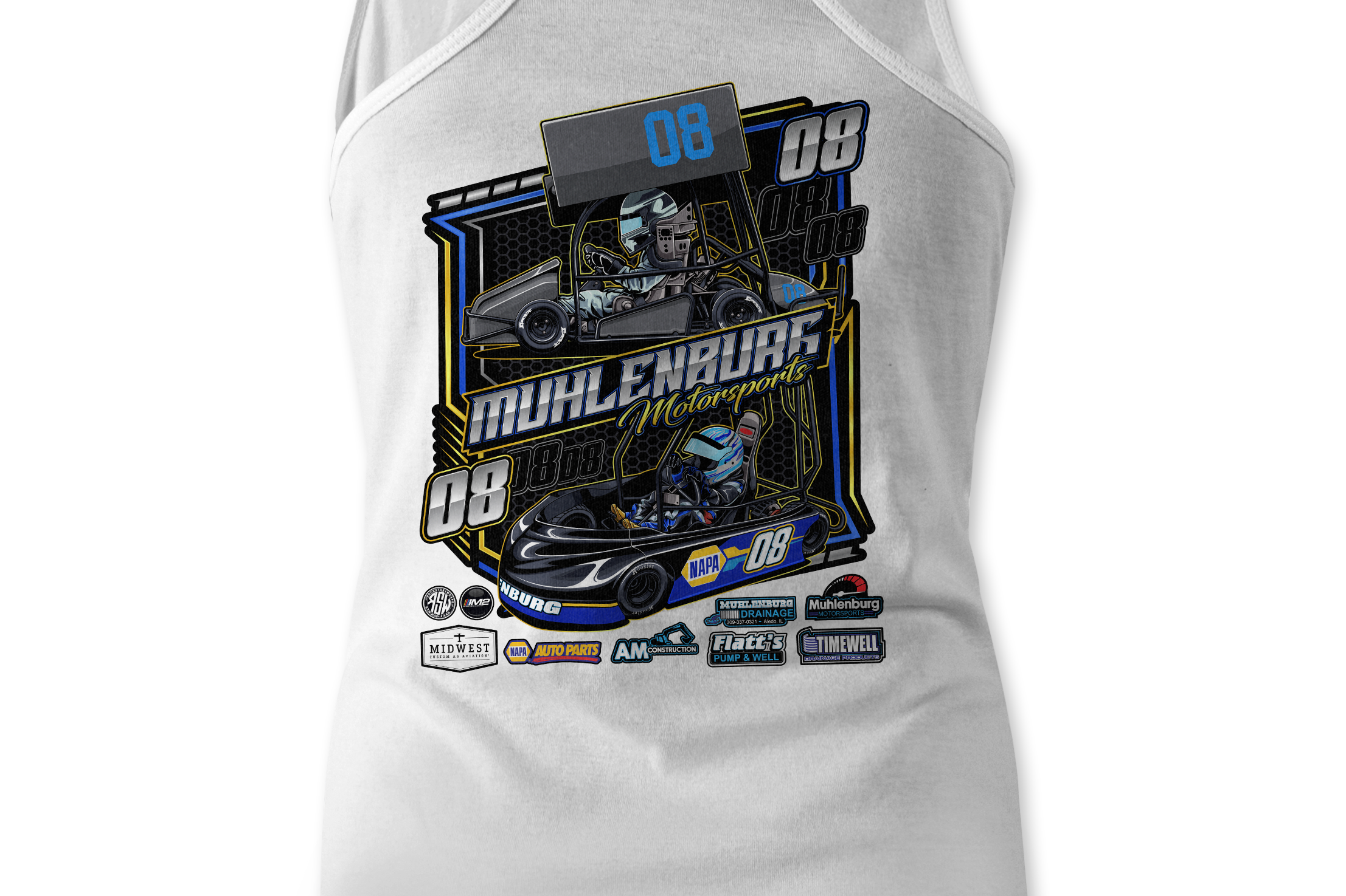 Muhlenburg Motorsports Tank Tops Black Acid Apparel