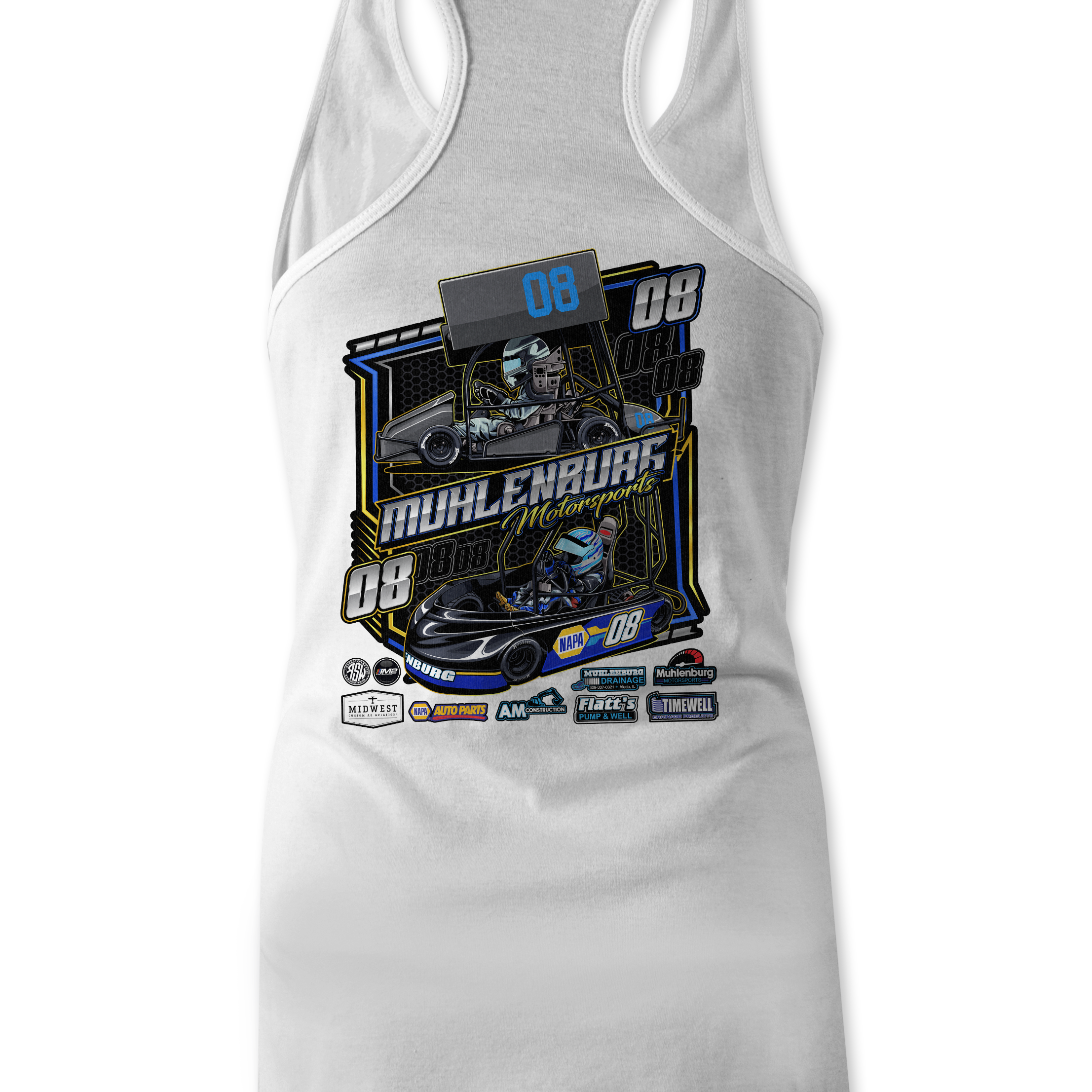 Muhlenburg Motorsports Tank Tops Black Acid Apparel