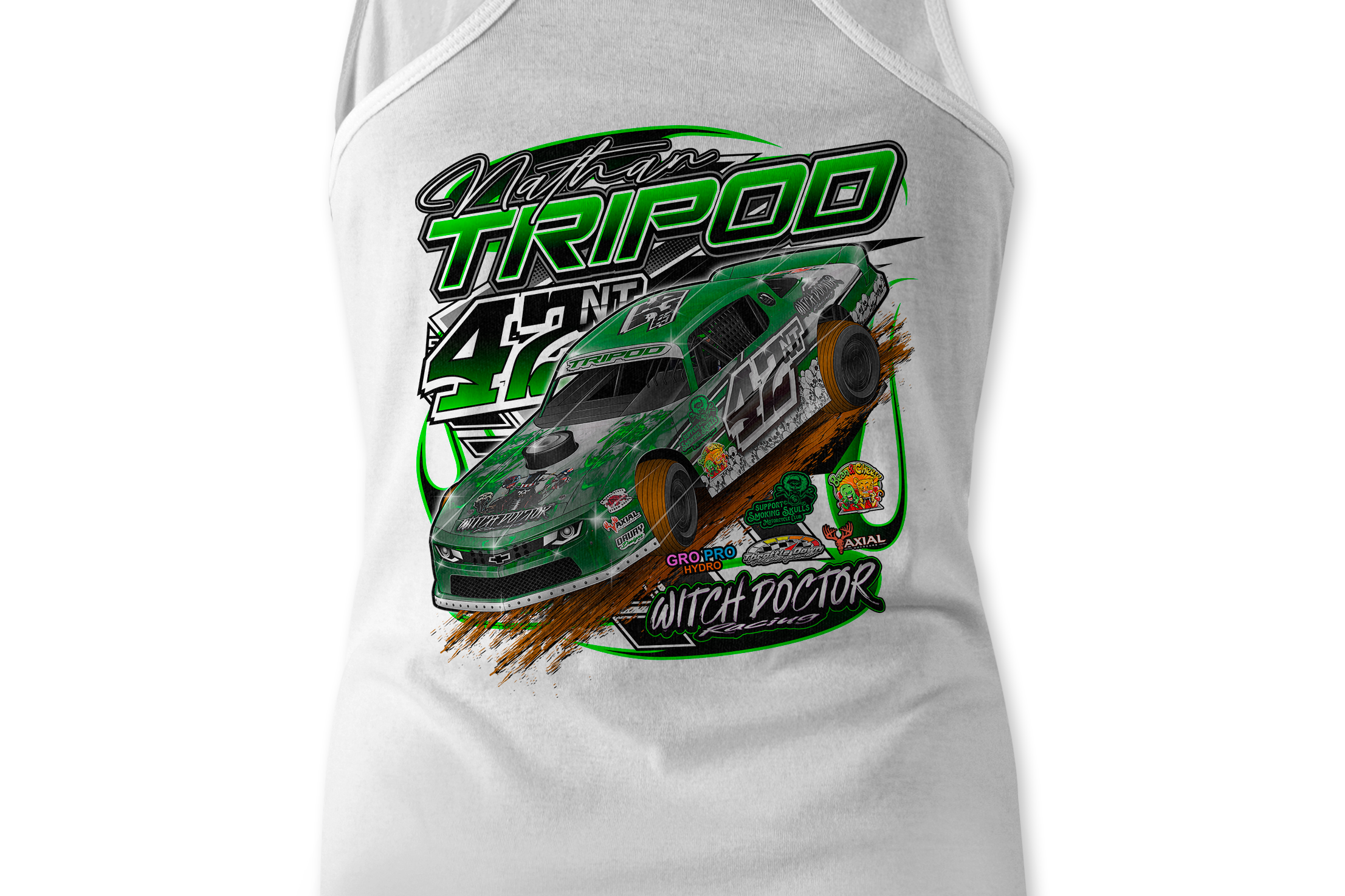 Nathan Tripod Tank Tops Black Acid Apparel