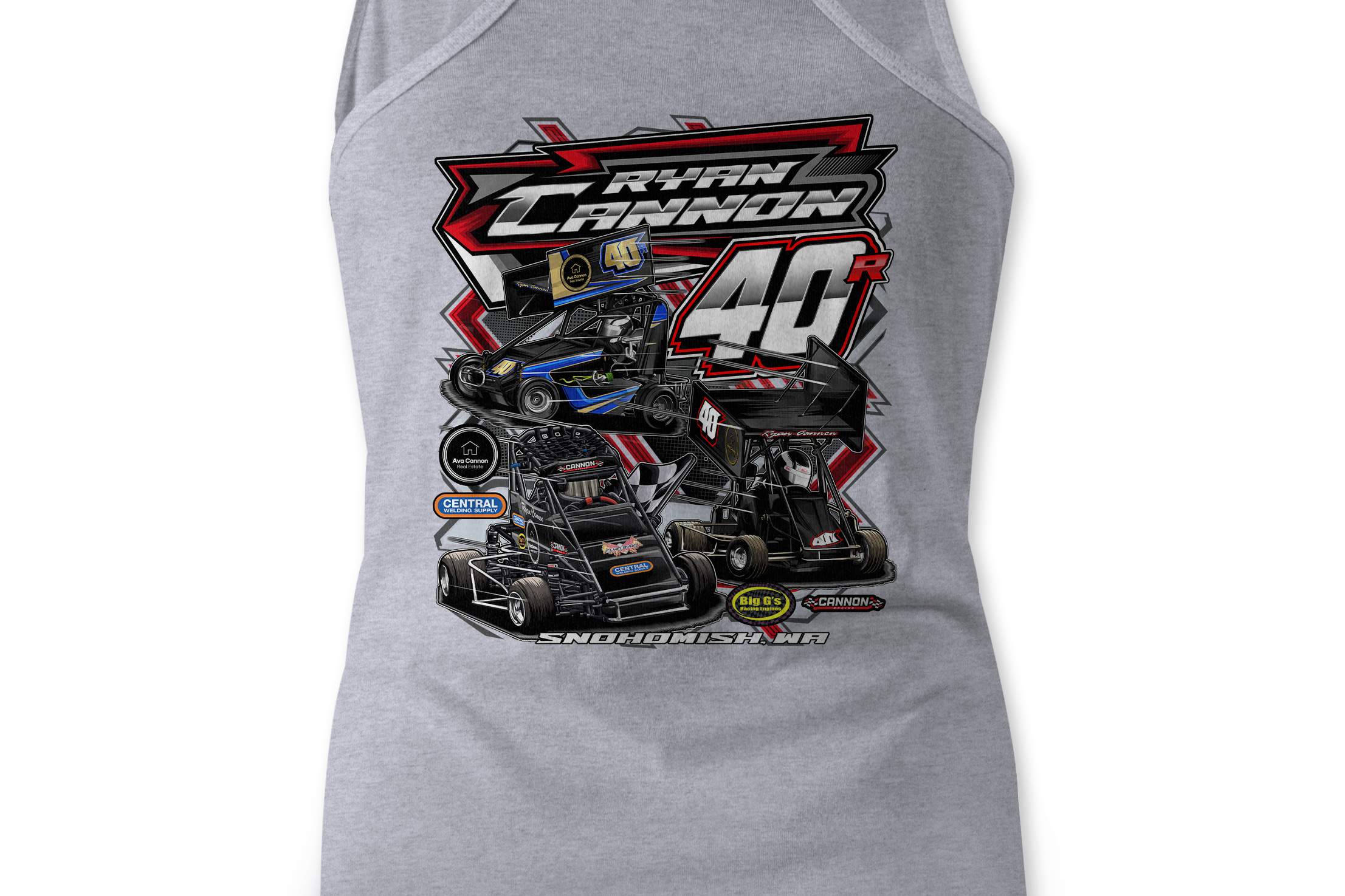 Ryan Cannon Tank Tops Black Acid Apparel