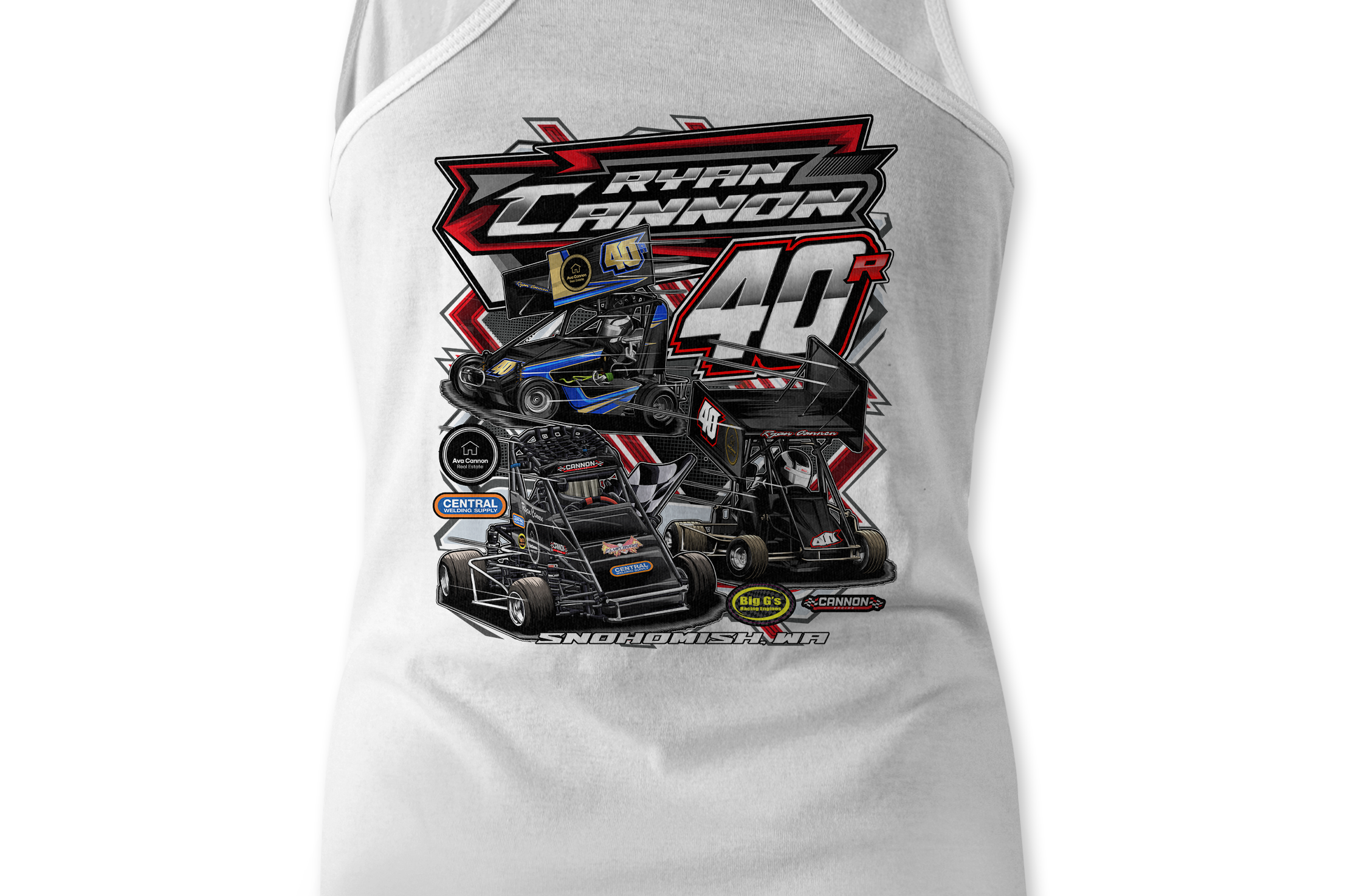 Ryan Cannon Tank Tops Black Acid Apparel