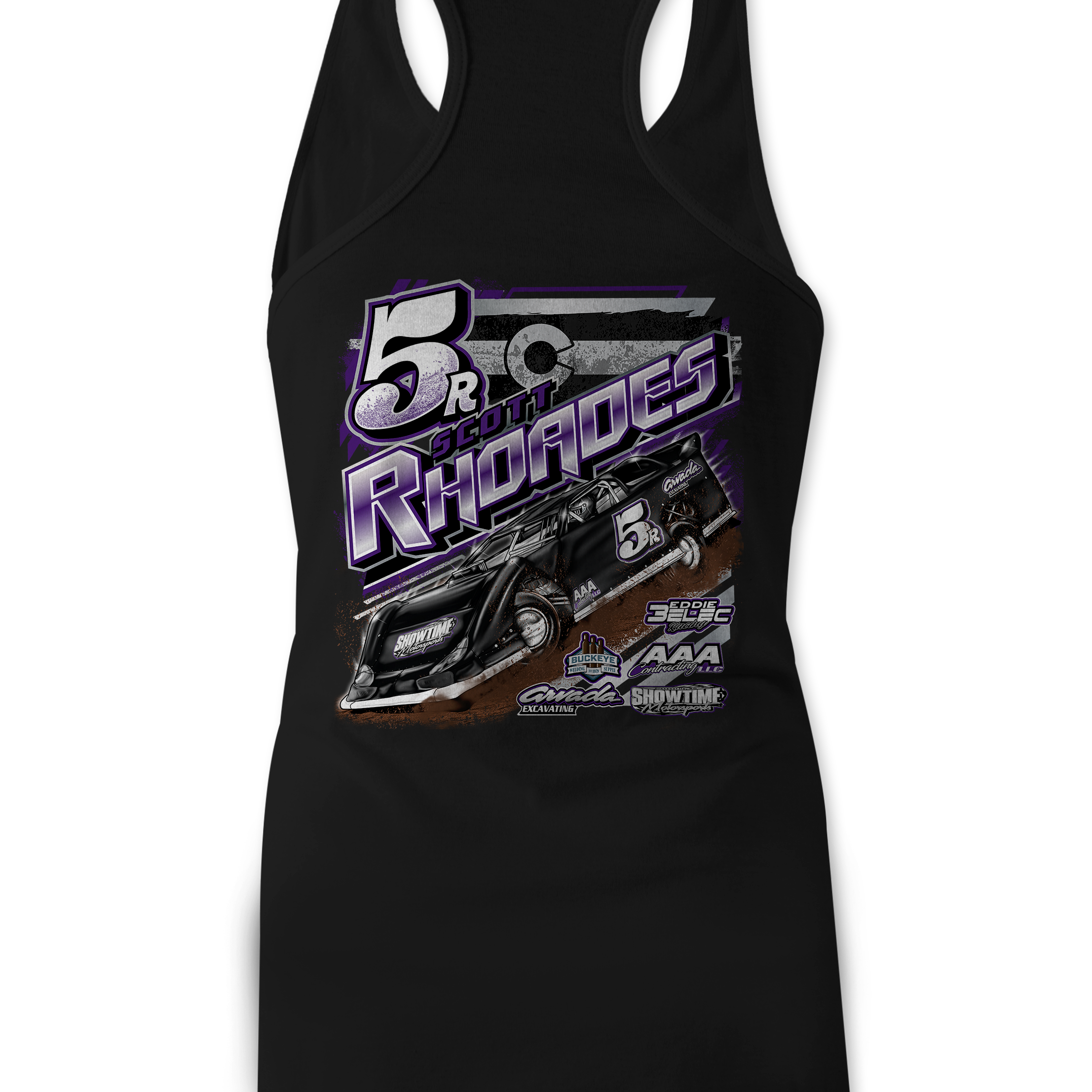 Scott Rhoades Tank Tops Black Acid Apparel