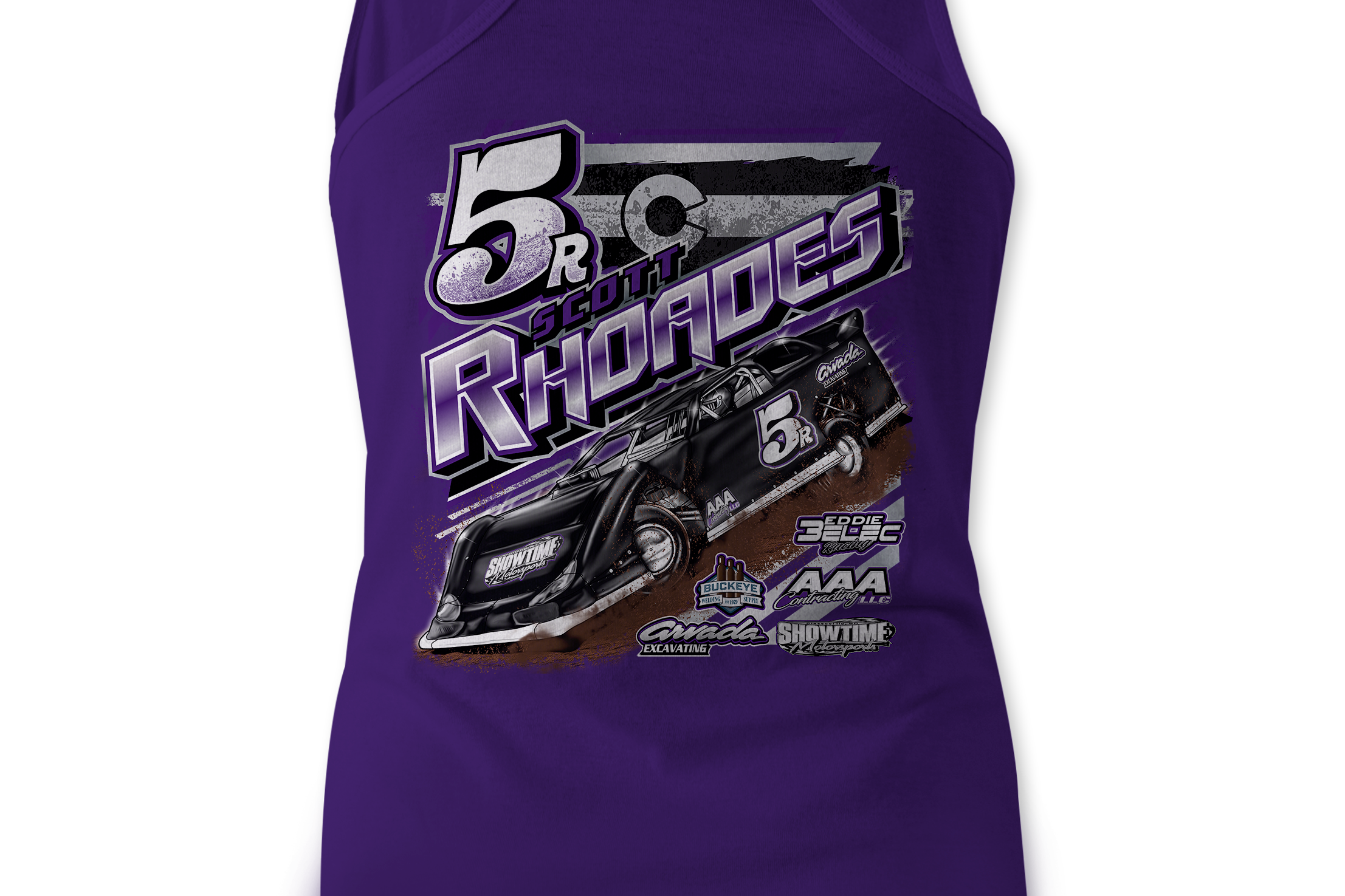 Scott Rhoades Tank Tops Black Acid Apparel